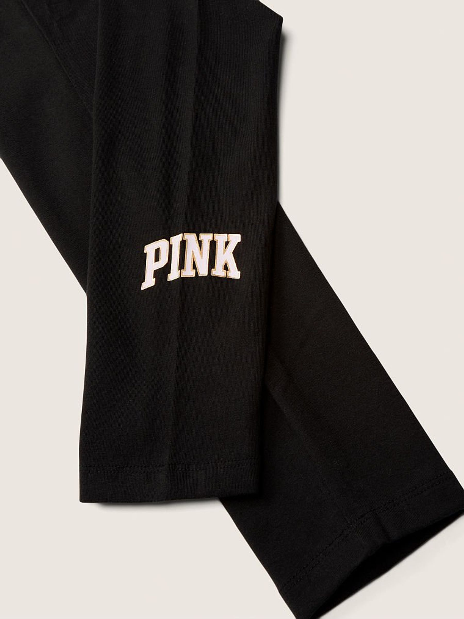 Black Cotton High Waist Full Length Legging - Image 4 of 4