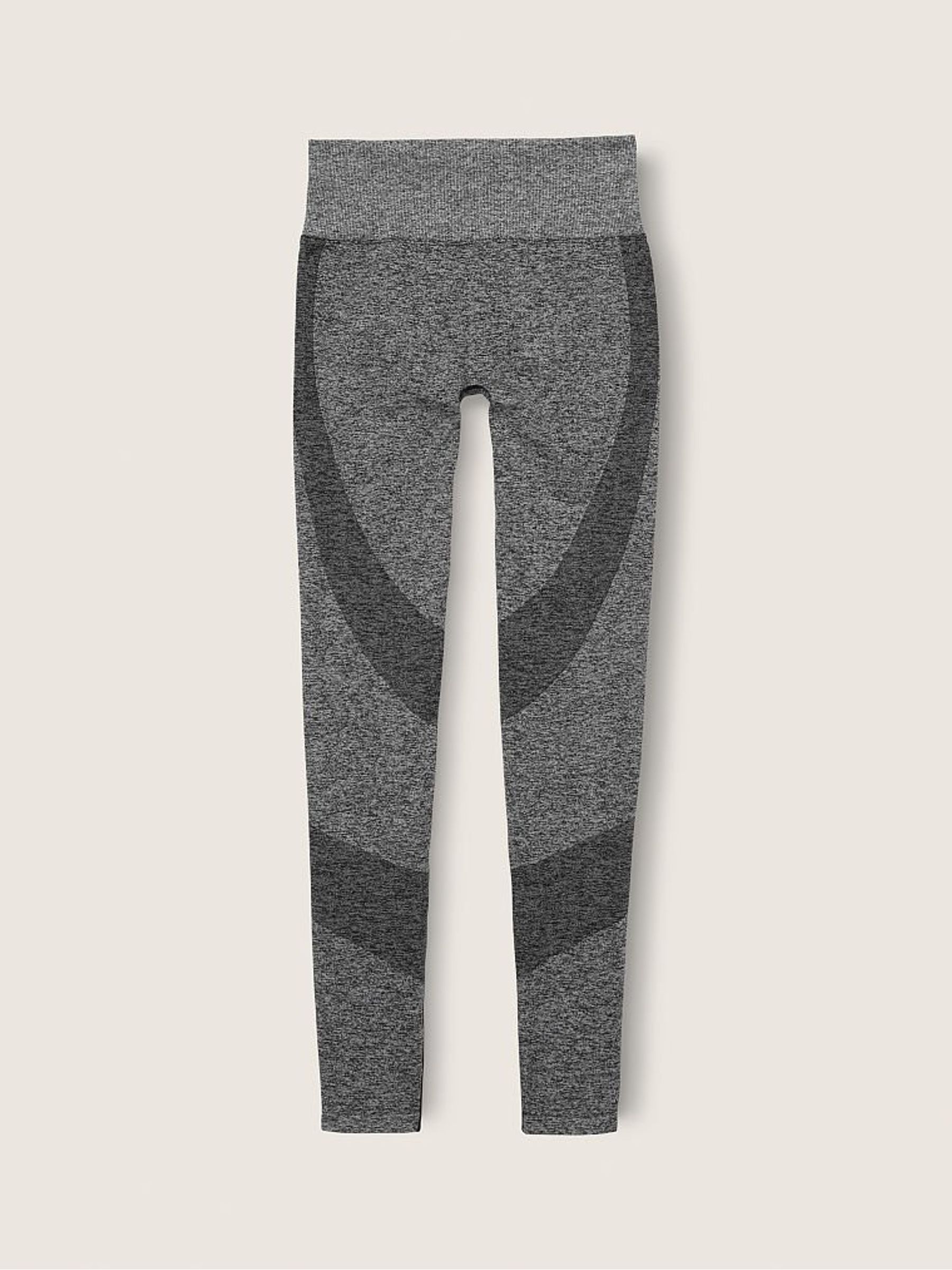 Grey Marl Seamless High Waist Full Length Workout Tight - Image 3 of 4