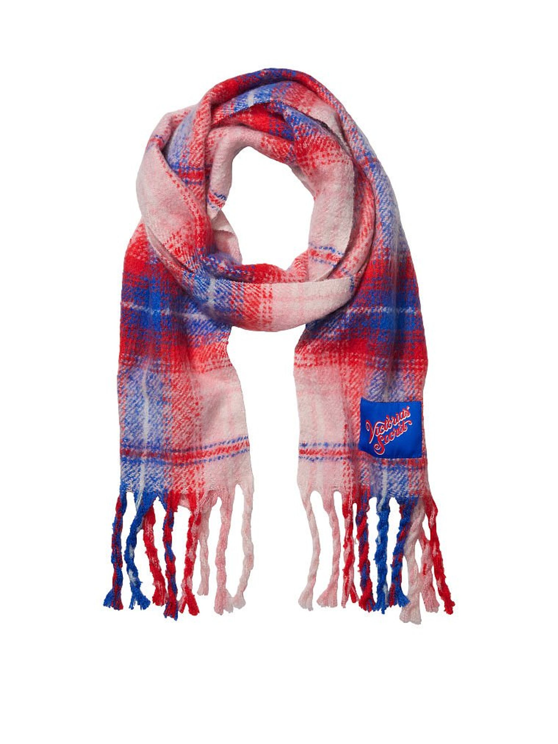 Pink Fizz Plaid Cozy Plaid Scarf - Image 1 of 2