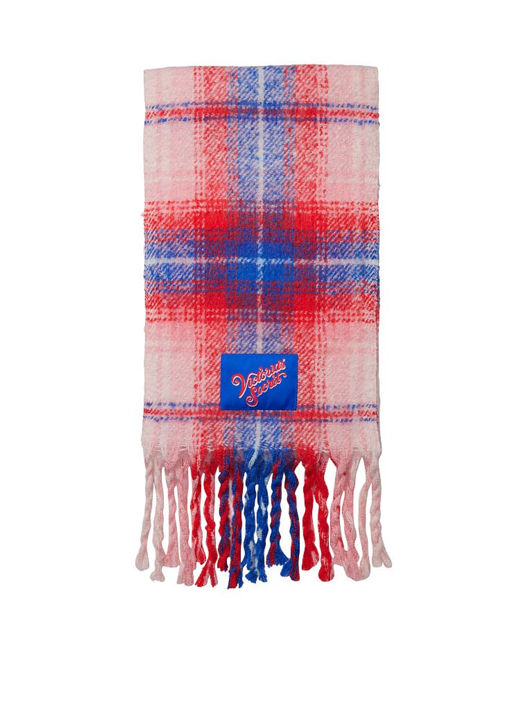 Pink Fizz Plaid Cozy Plaid Scarf - Image 2 of 2