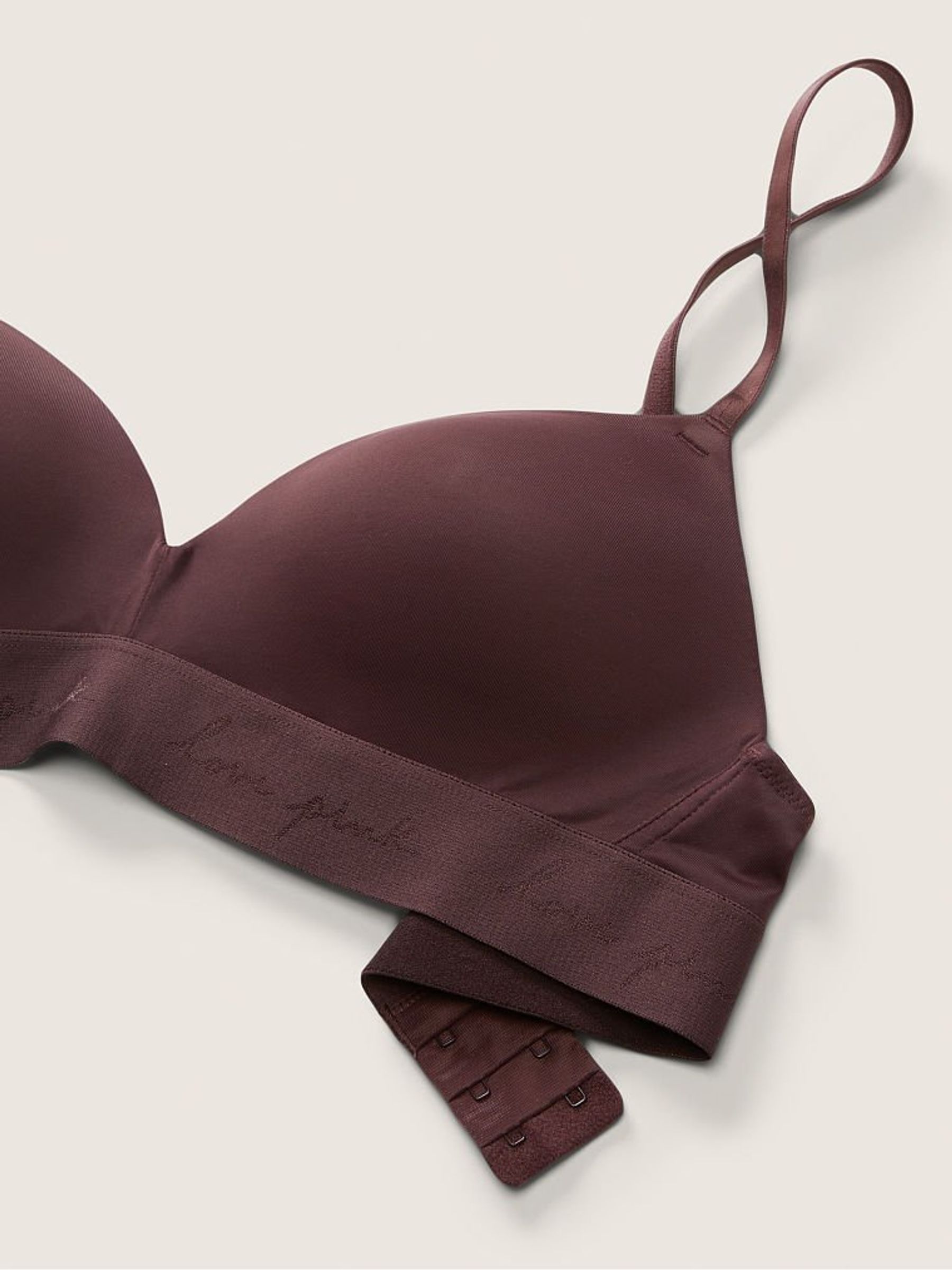Brown Burnt Umber Smooth Non Wired Push Up T-Shirt Bra - Image 6 of 6