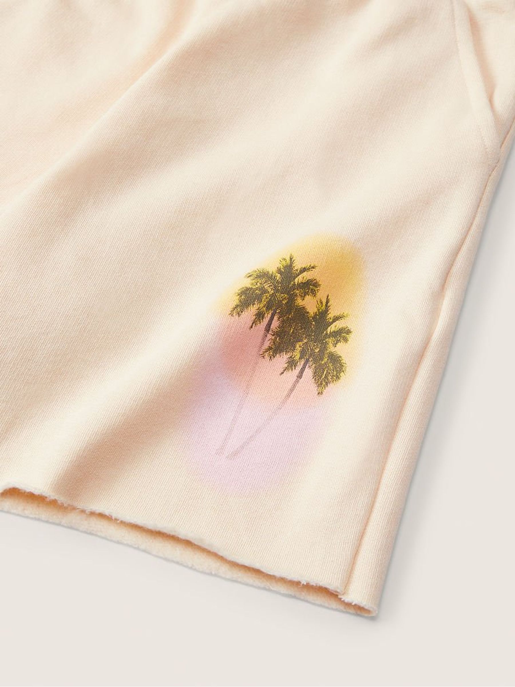 Light Ivory Orange Dad Shorts - Image 3 of 3