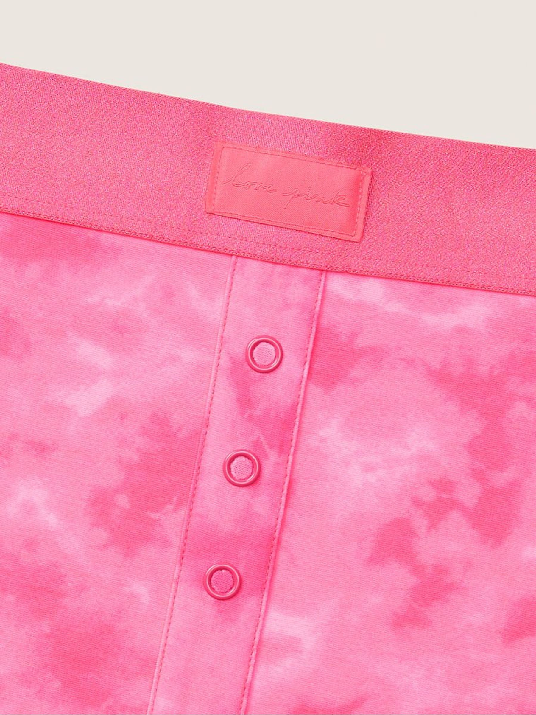Tie Dye Daisy Pink Cotton High Waist Short Knicker - Image 2 of 2