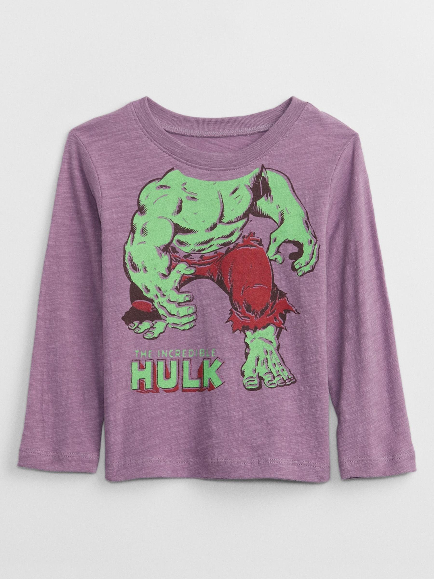 Purple Hulk Long Sleeve Crew Neck Graphic T-Shirt - Image 1 of 1