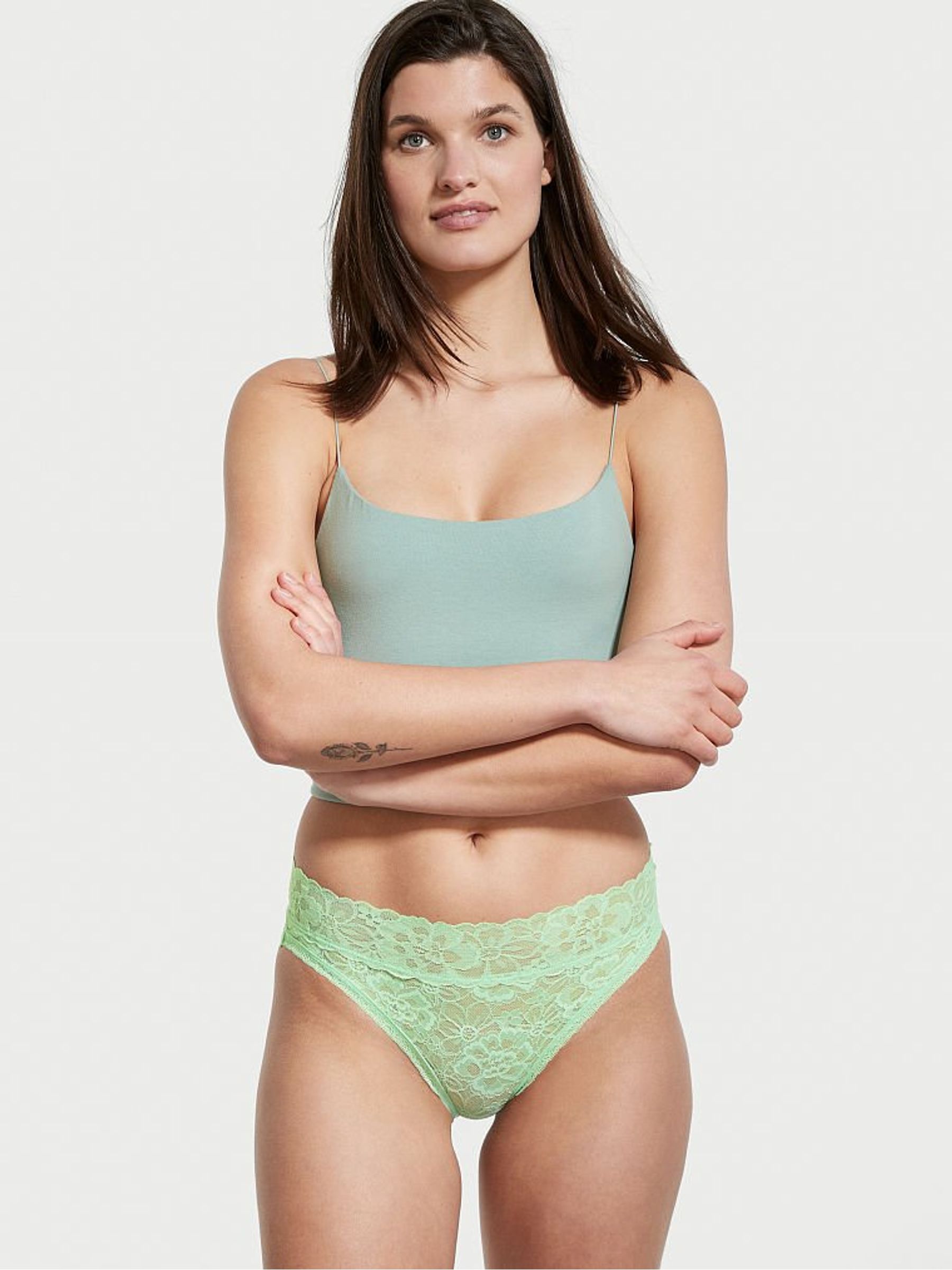 Icy Mint Highleg Brief Knickers - Image 1 of 3