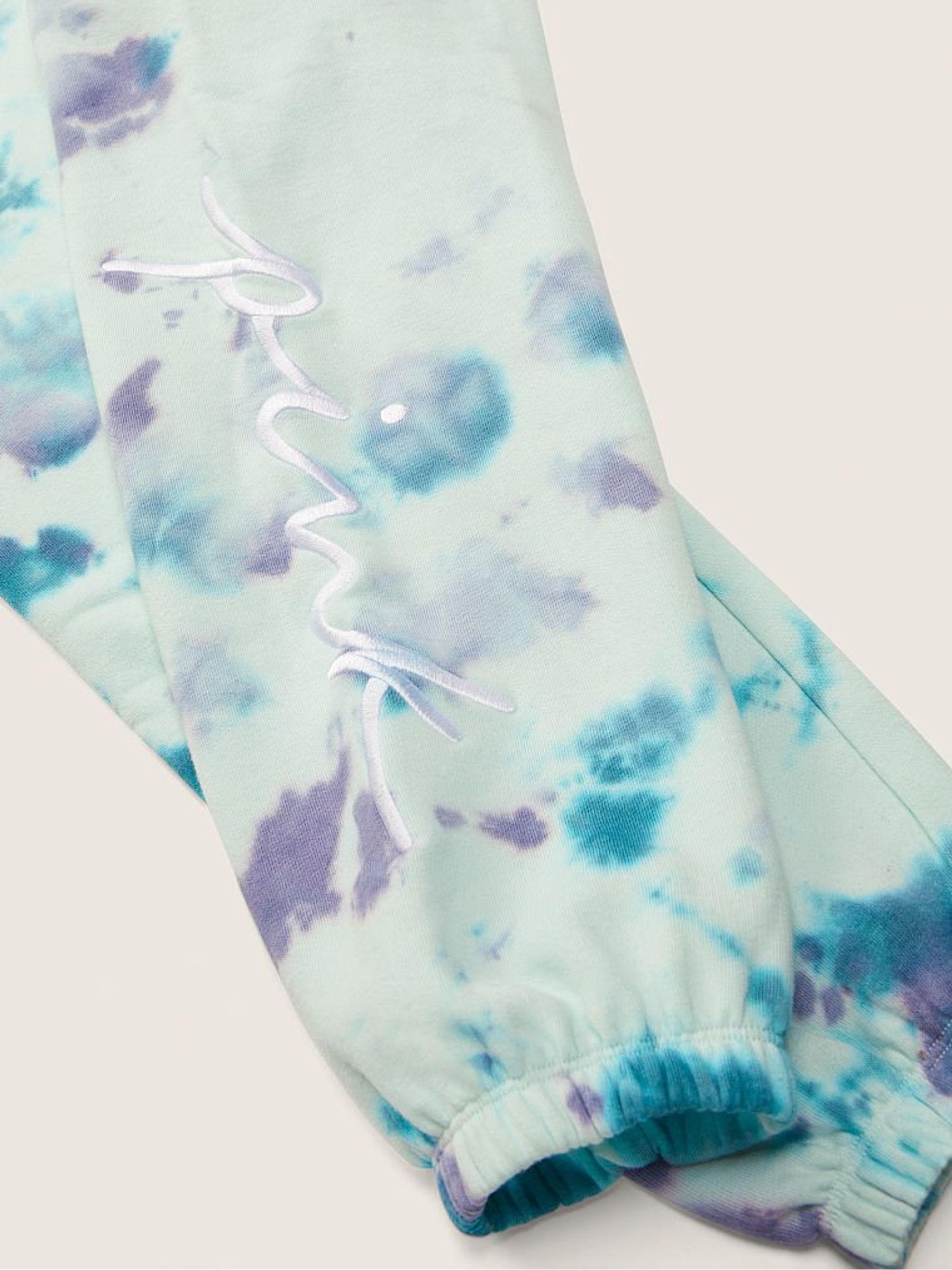 Blue Glass With Dusty Periwinkle Tie Dye Everyday Lounge Classic Pant - Image 4 of 4