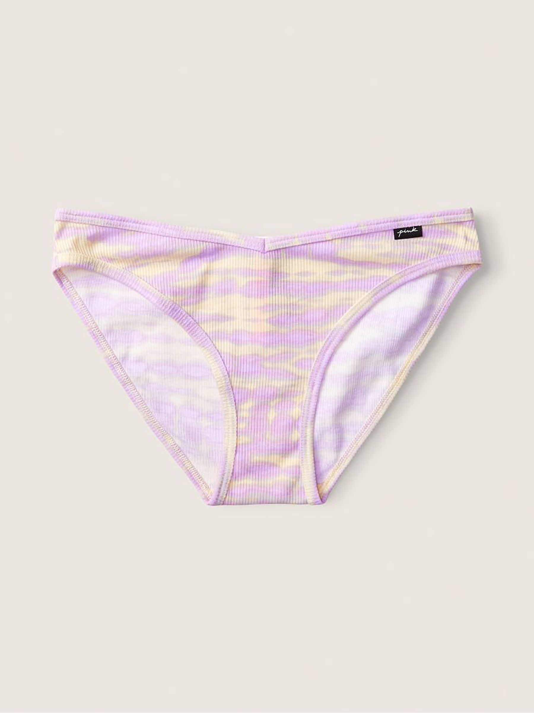 Tie Dye Petal Purple Cotton Bikini Knickers - Image 1 of 2