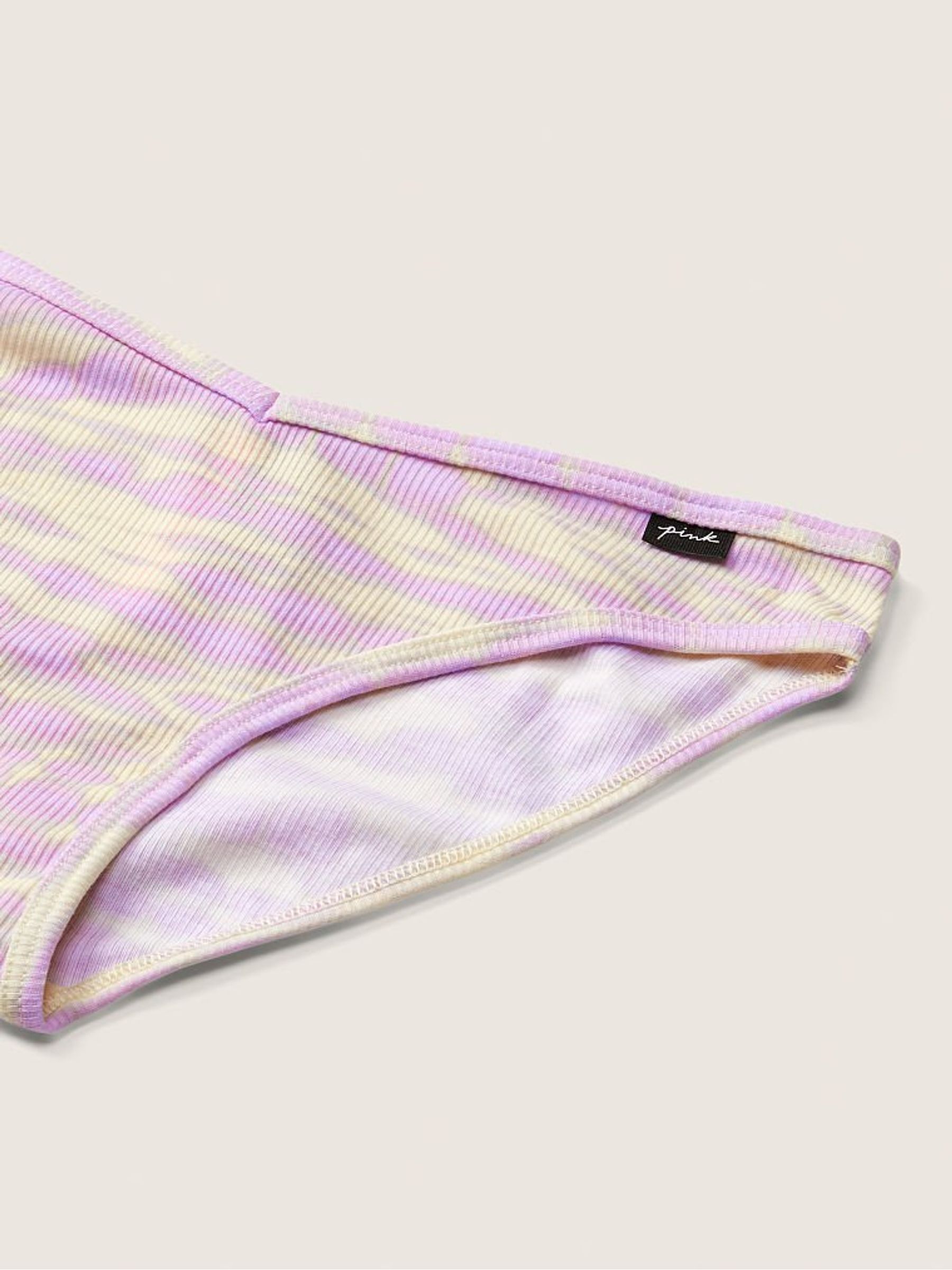 Tie Dye Petal Purple Cotton Bikini Knickers - Image 2 of 2