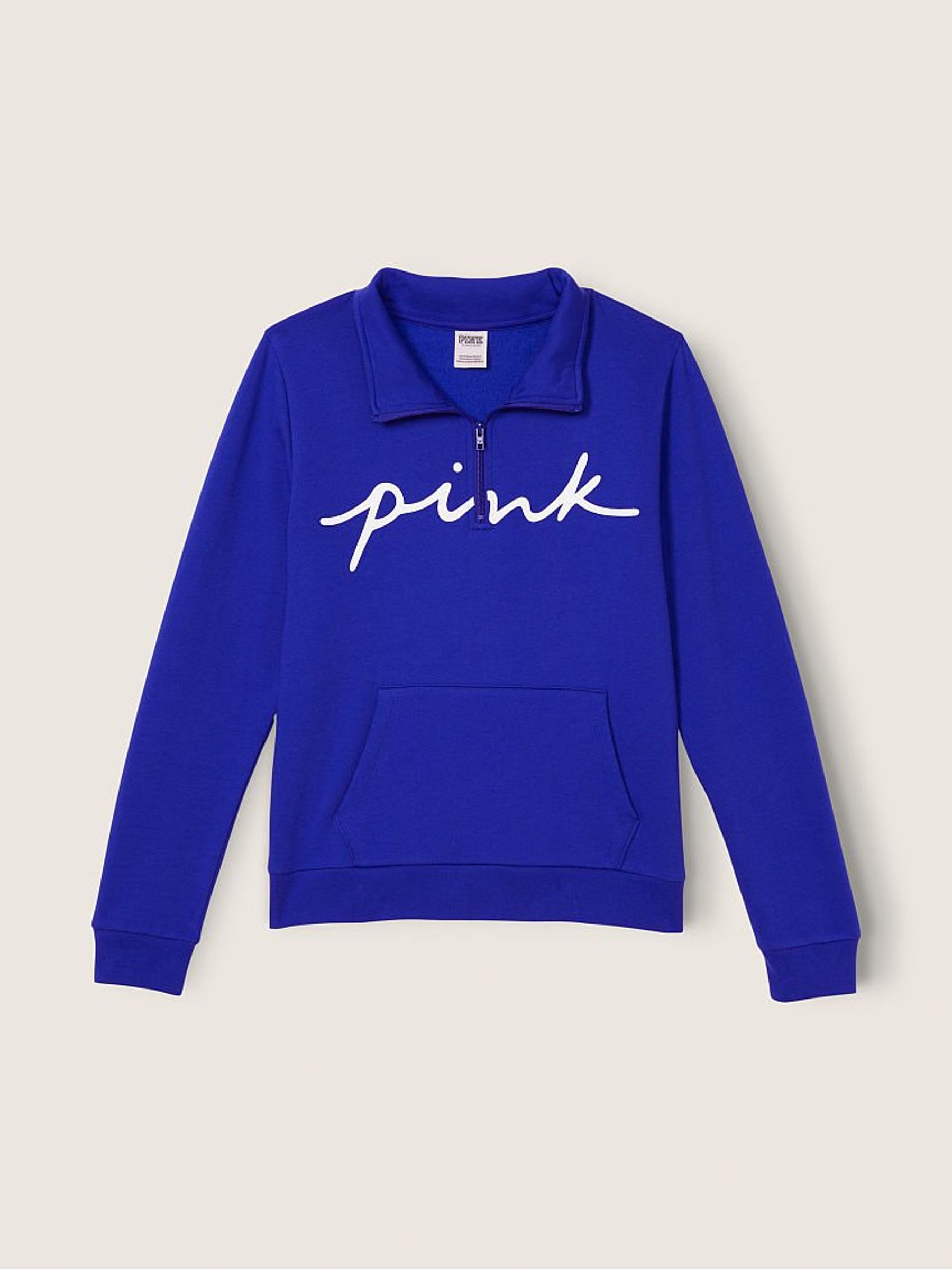 Majestic Sapphire Script Logo Everyday Lounge Perfect QuarterZip Fleece - Image 2 of 3