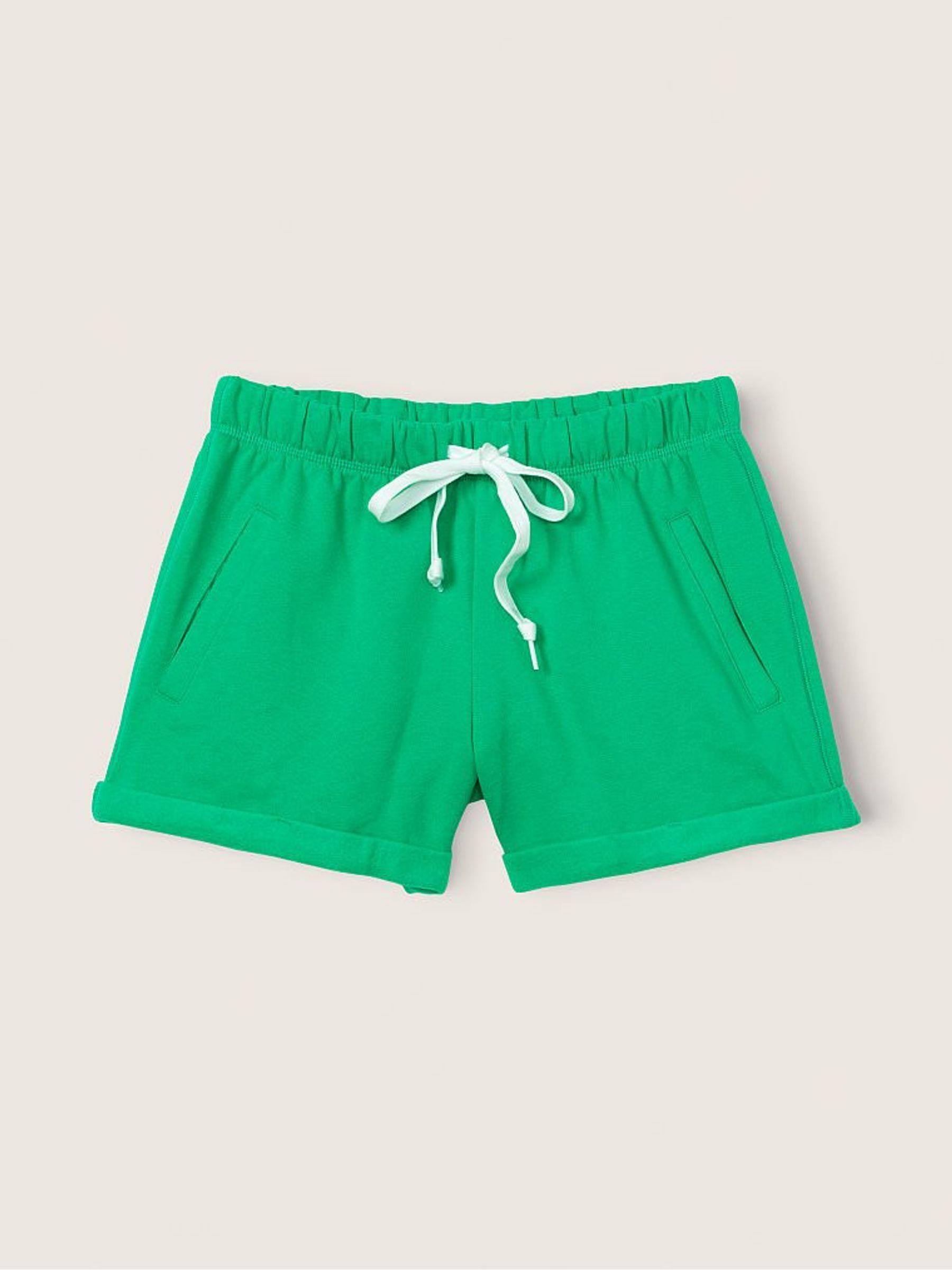 Electric Green Script Logo Everyday Lounge Heritage Shorts - Image 3 of 5