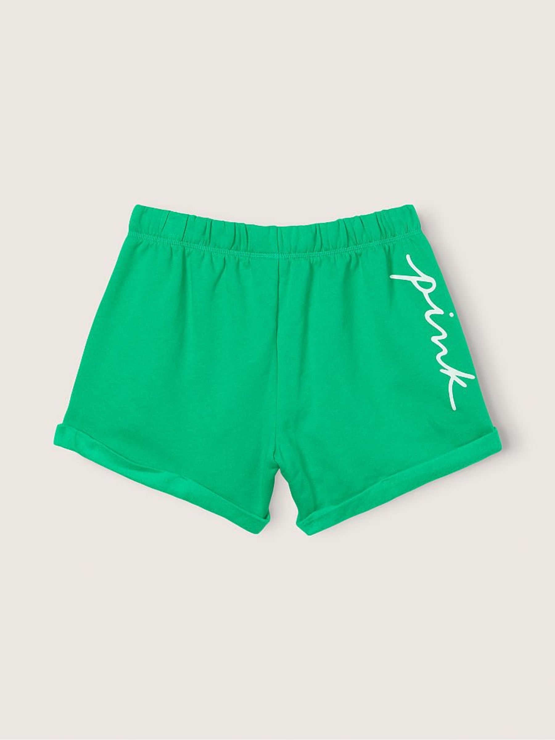 Electric Green Script Logo Everyday Lounge Heritage Shorts - Image 4 of 5