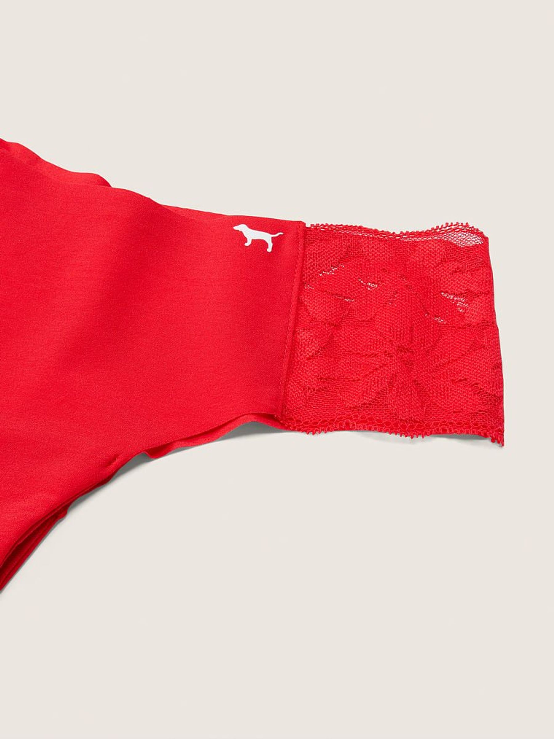 Pepper Red Cheeky Lace Detail No Show Knickers - Image 2 of 2 Pepper Red Cheeky Lace Detail No Show Knickers - Image 2 of 2