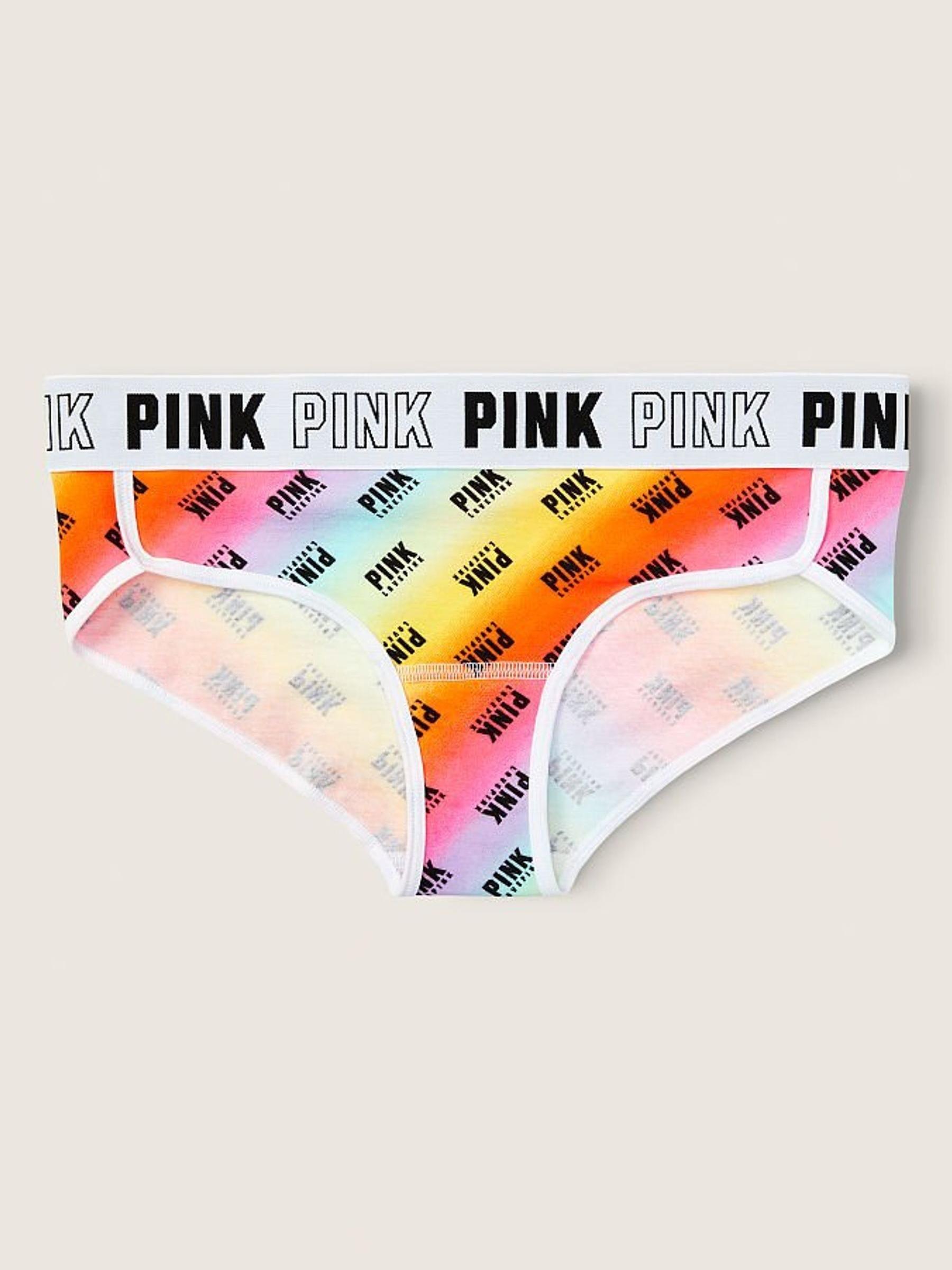 Orange Multicolor Gradient Cotton Logo Hipster Knickers - Image 1 of 2