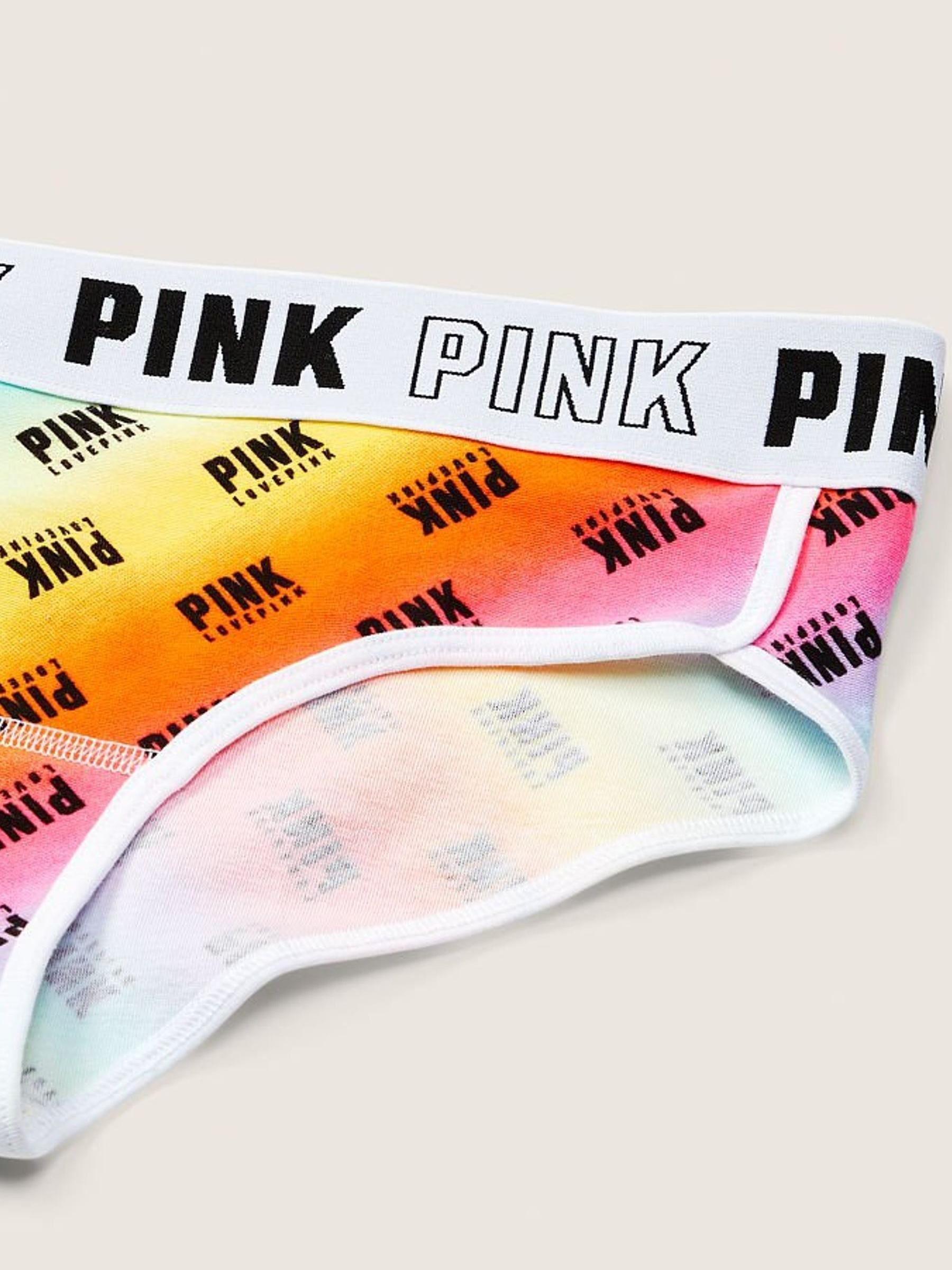 Orange Multicolor Gradient Cotton Logo Hipster Knickers - Image 2 of 2