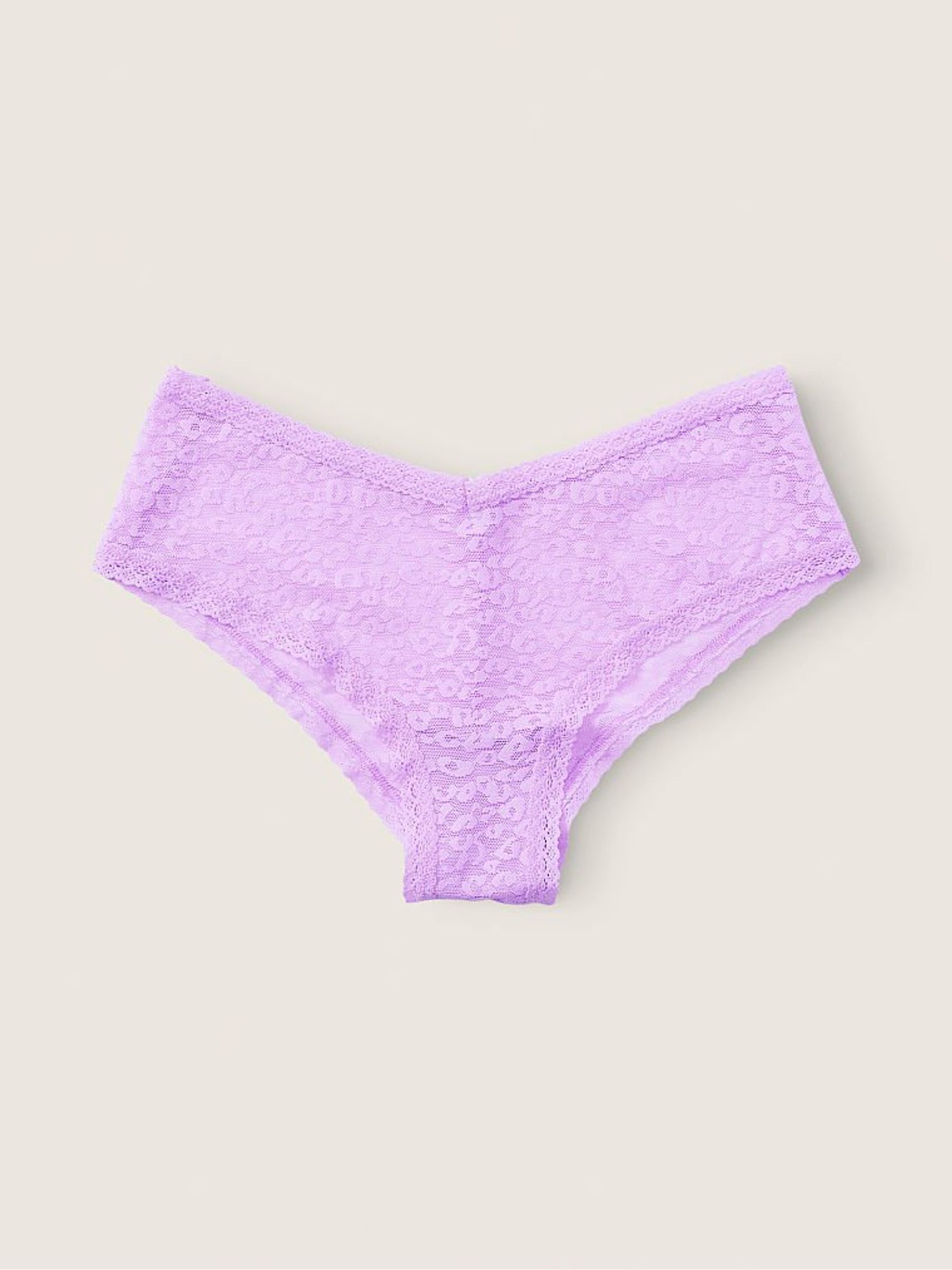 Petal Purple Lace Logo Cheeky Knickers - Image 1 of 2 Petal Purple Lace Logo Cheeky Knickers - Image 1 of 2