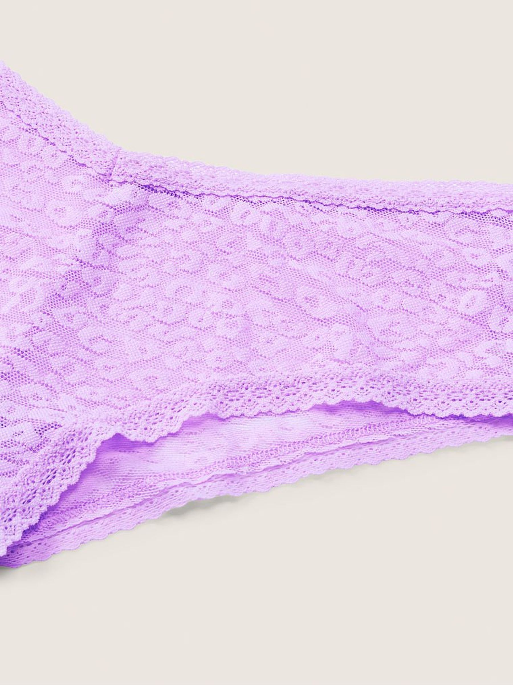 Petal Purple Lace Logo Cheeky Knickers - Image 2 of 2 Petal Purple Lace Logo Cheeky Knickers - Image 2 of 2