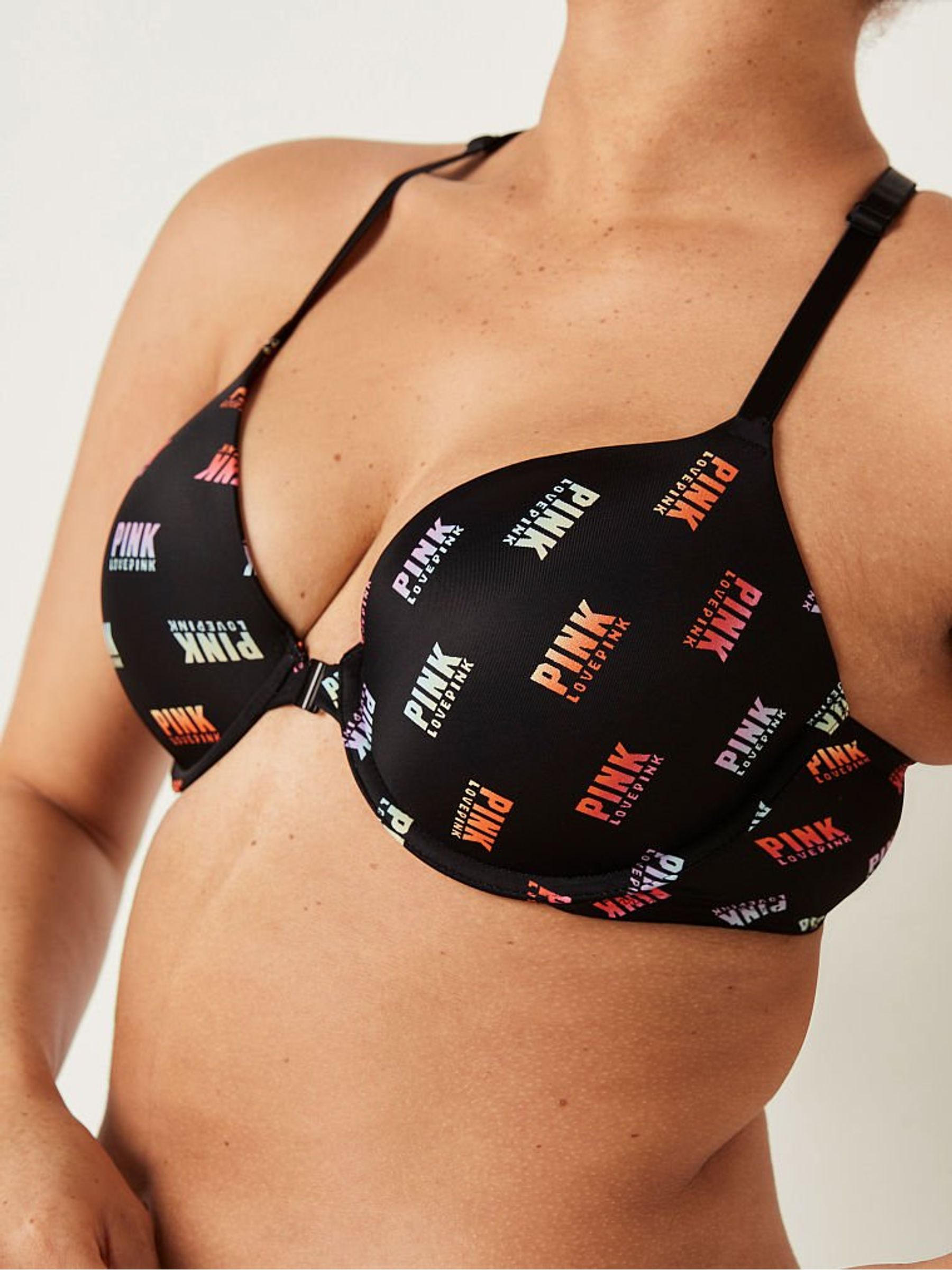 Pure Black Logo Wear Everywhere TShirt LightlyLined Bra - Image 3 of 6