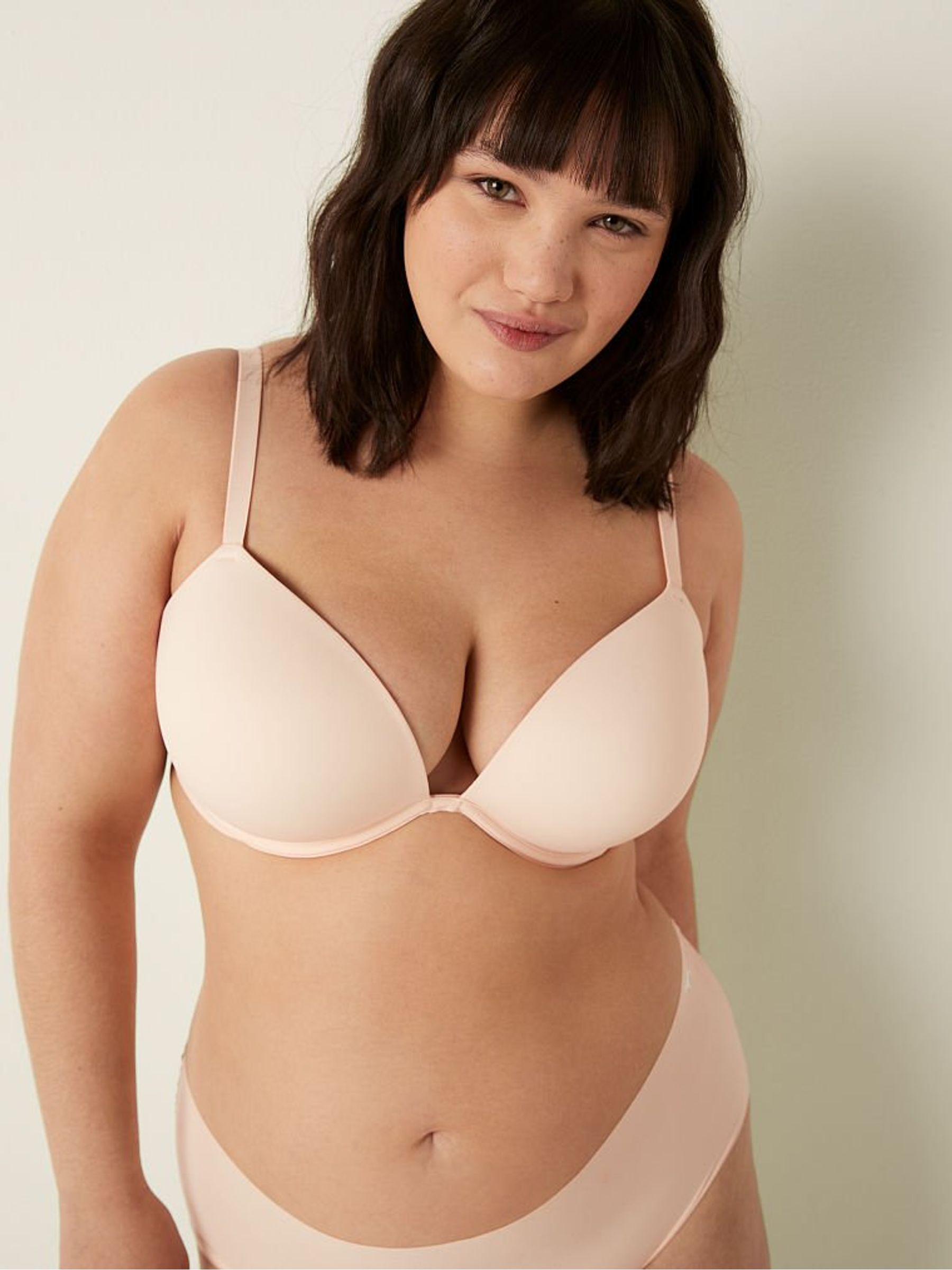 Peach Nectar Nude Add 2 Cups Smooth Push Up T-Shirt Bra - Image 1 of 5