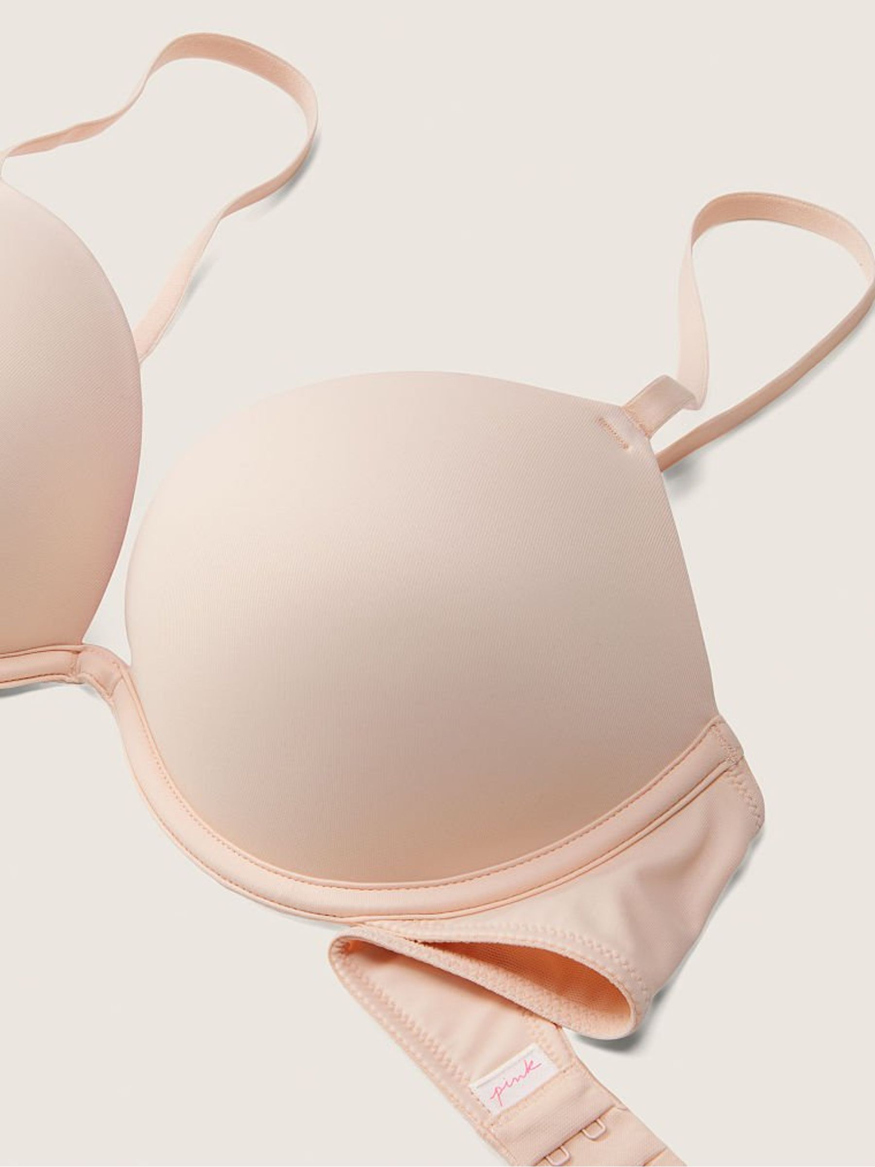 Peach Nectar Nude Add 2 Cups Smooth Push Up T-Shirt Bra - Image 5 of 5