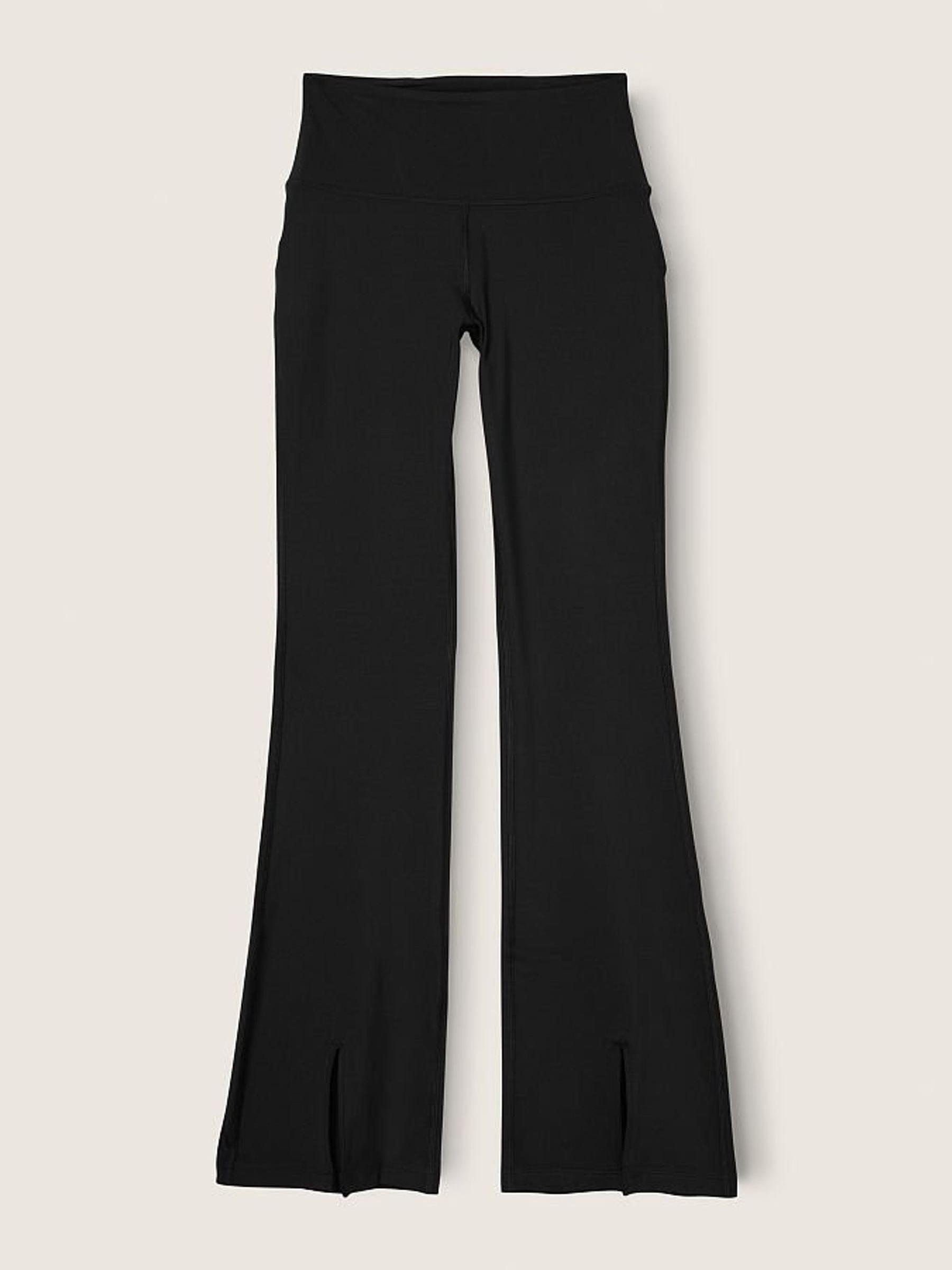 Pure Black Ultimate High Waist Full Length Split Hem Flare - Image 4 of 5