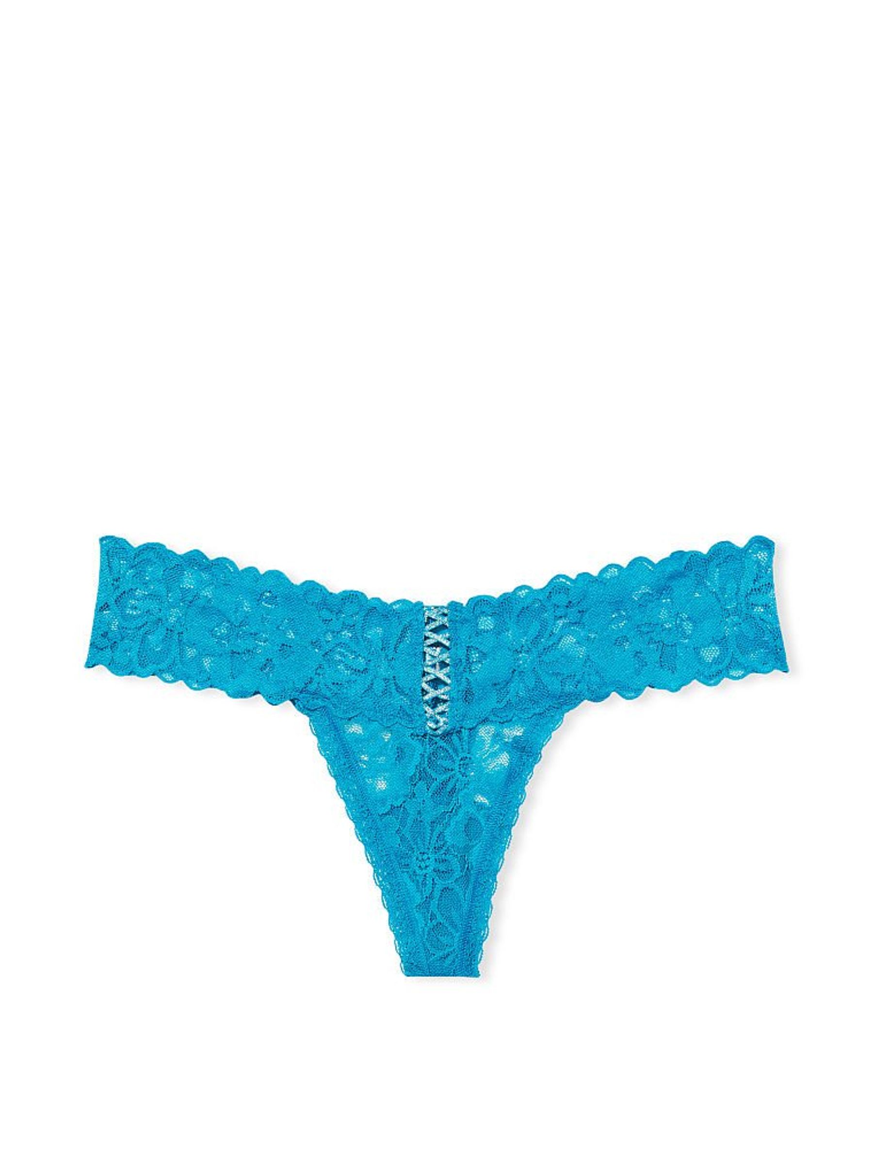 Shoreline Teal Lace Thong Panty - Image 1 of 1