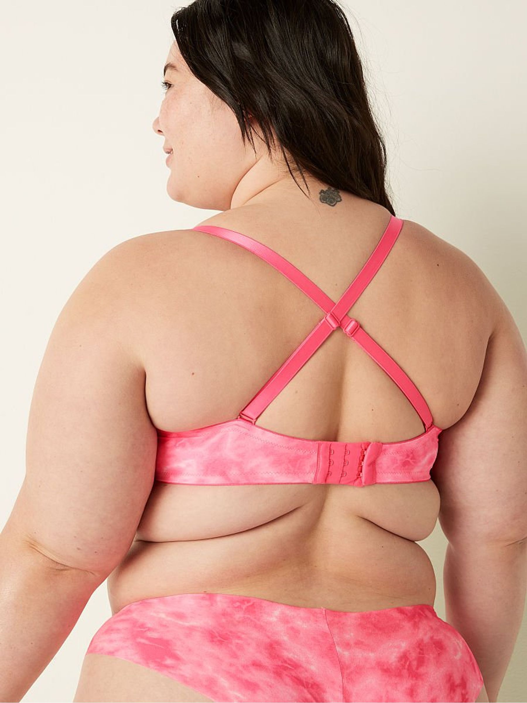 Tie Dye Daisy Pink Smooth Multiway Strapless Push Up Bra - Image 2 of 7