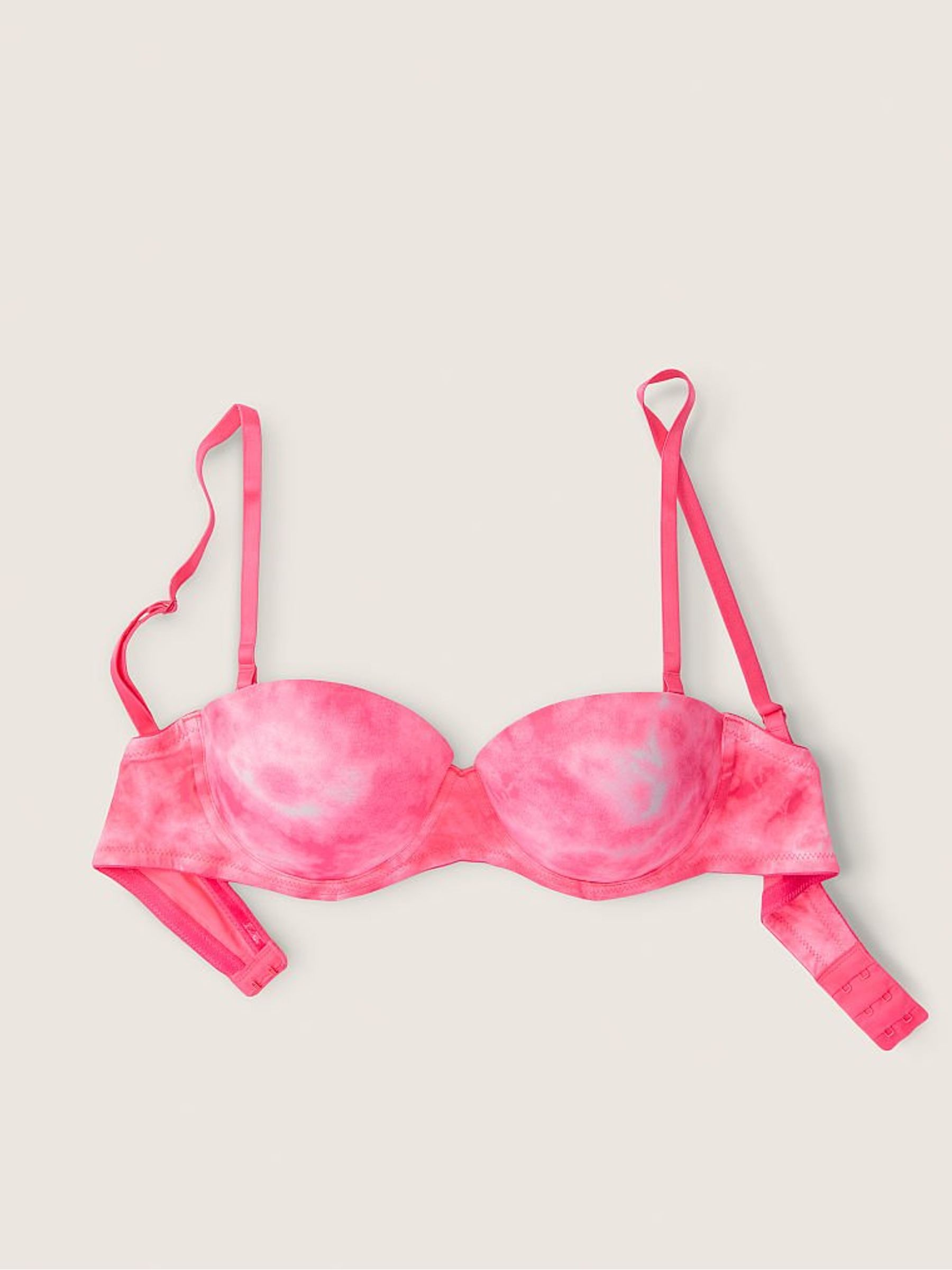 Tie Dye Daisy Pink Smooth Multiway Strapless Push Up Bra - Image 5 of 7