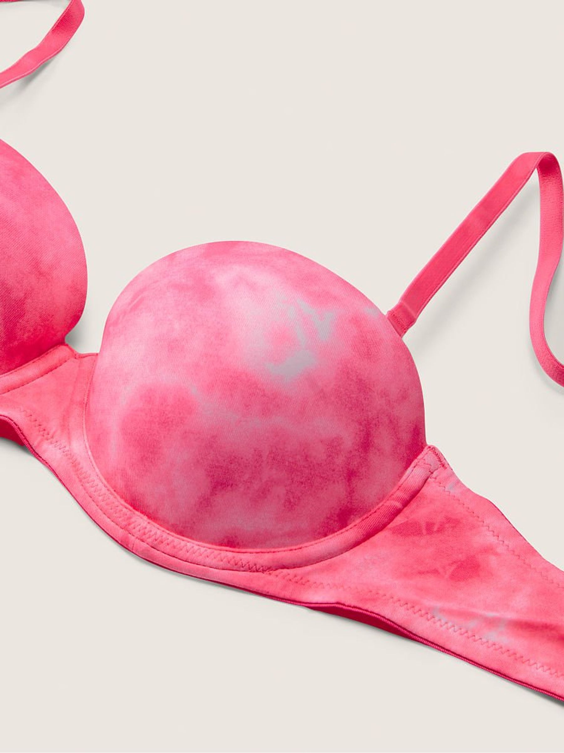 Tie Dye Daisy Pink Smooth Multiway Strapless Push Up Bra - Image 7 of 7