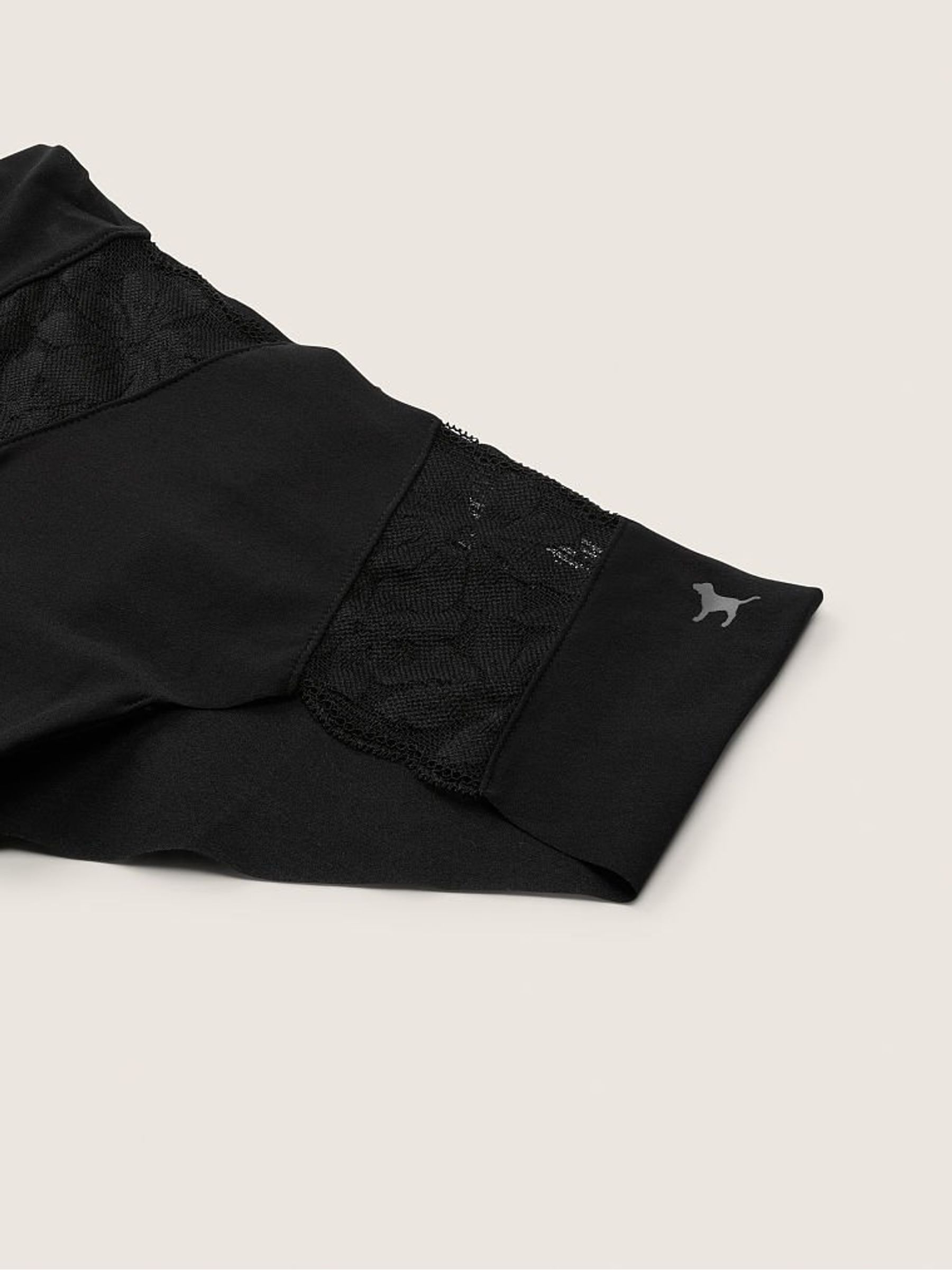 Pure Black Hipster Lace Detail No Show Knickers - Image 2 of 2
