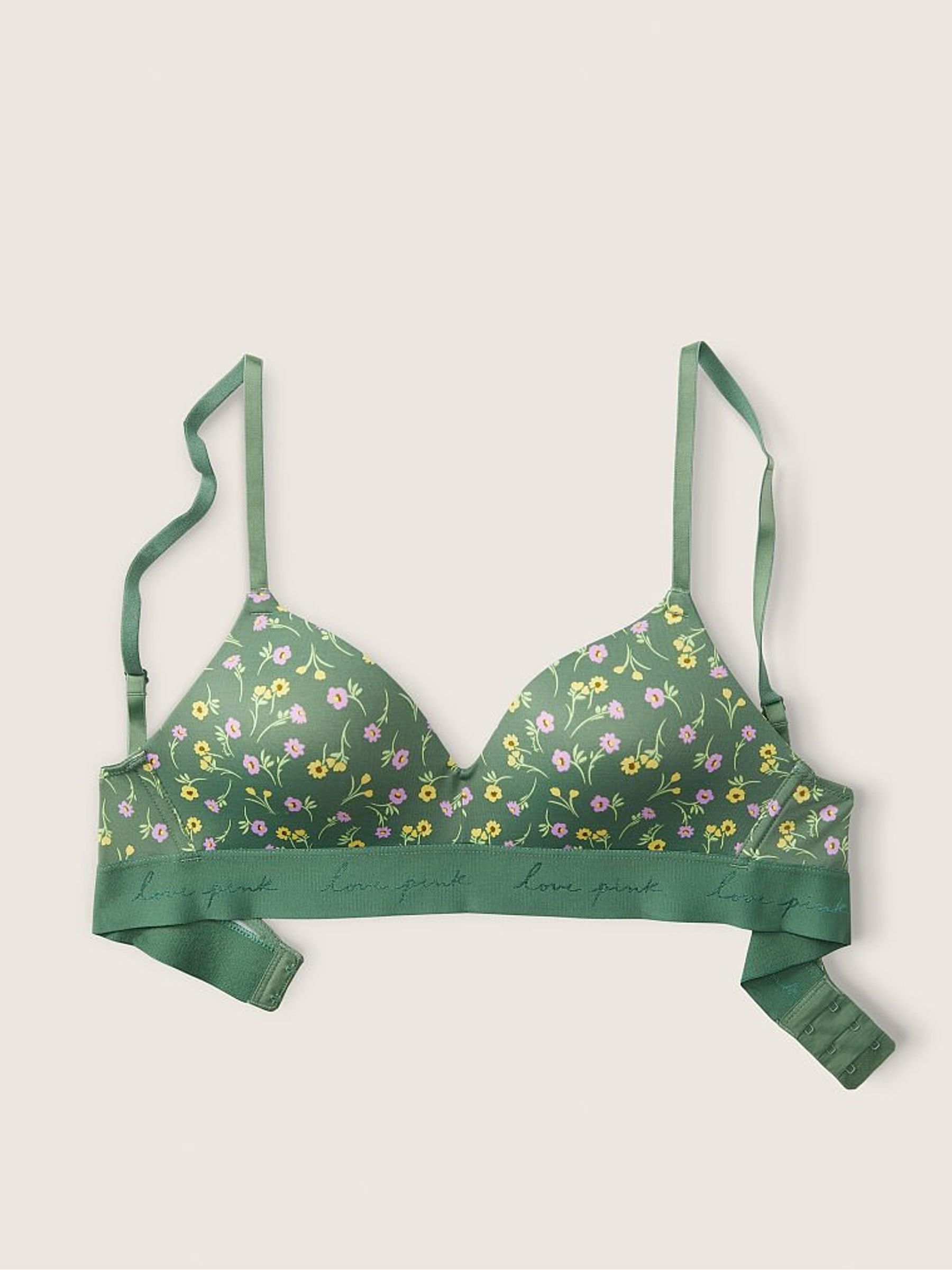 Soft Pine Green Wear Everywhere Wireless Lightly Lined Bra - Image 3 of 5