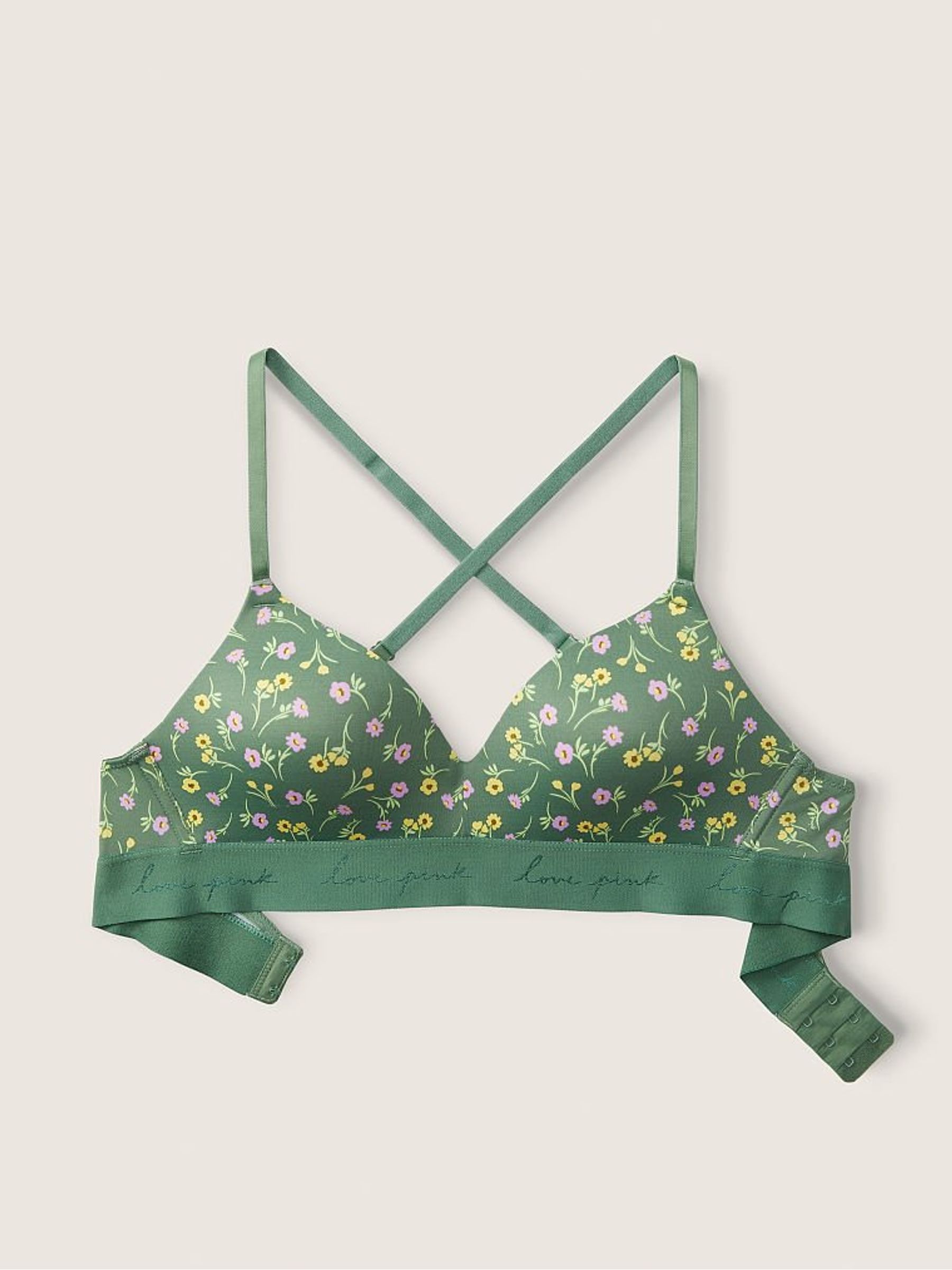 Soft Pine Green Wear Everywhere Wireless Lightly Lined Bra - Image 4 of 5