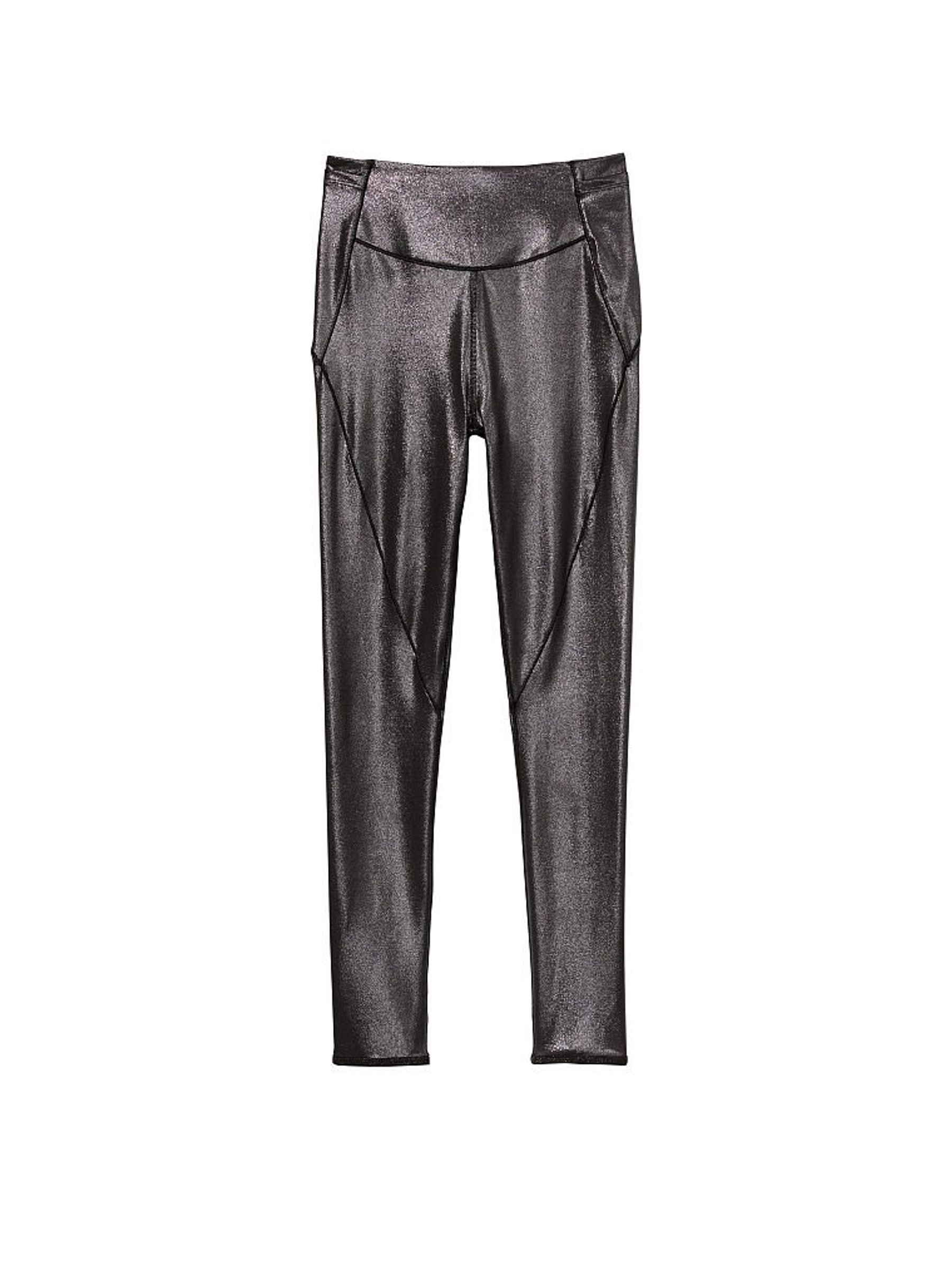 Pewter Foil Black Sweat On Point Shine Legging - Image 4 of 4