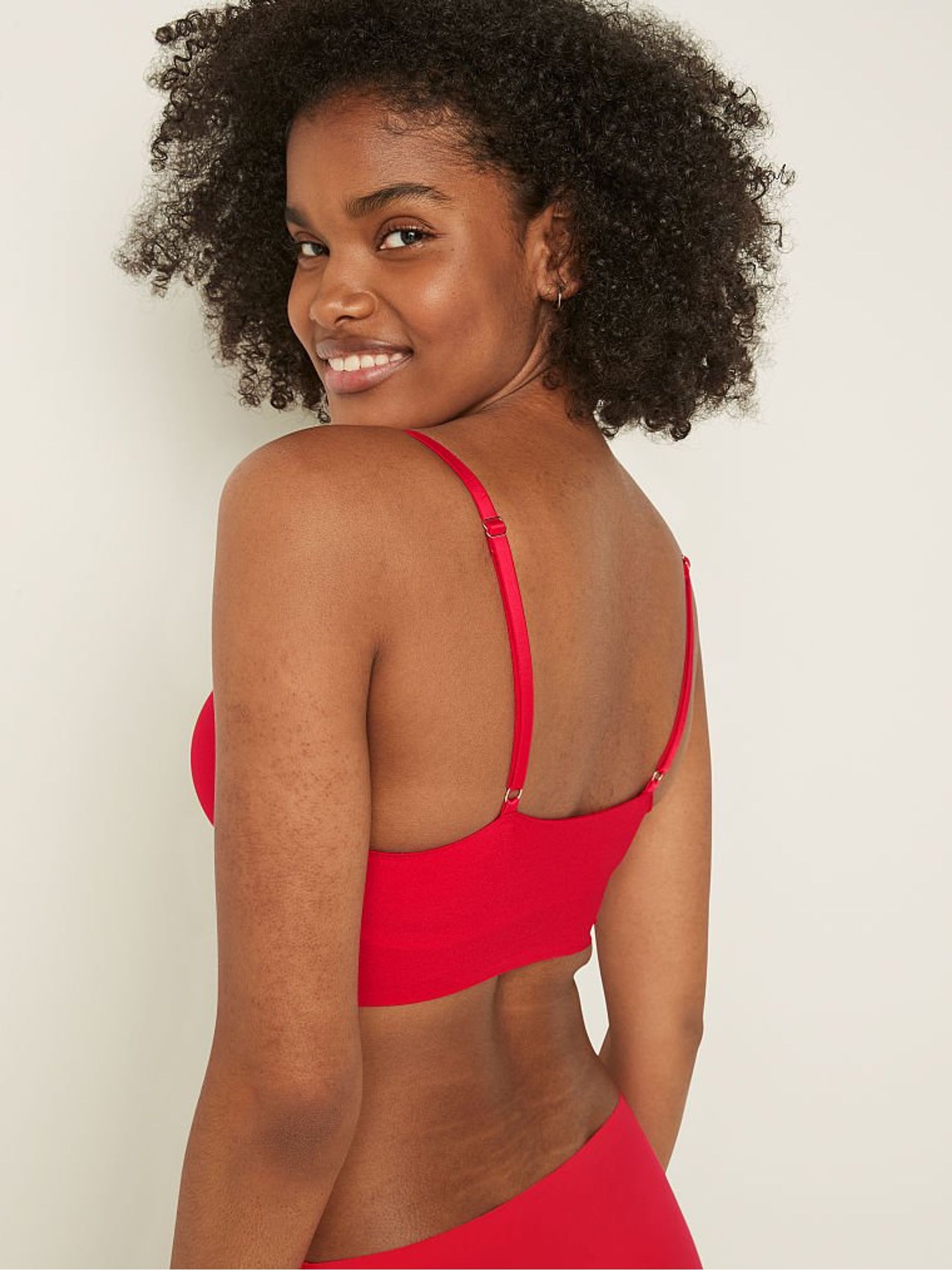 Red Loungin' Wireless Push Up Bra - Image 2 of 4