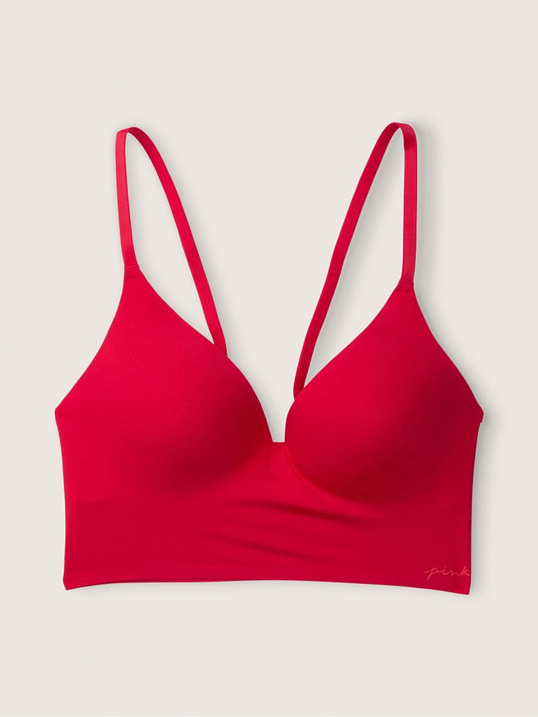 Red Loungin' Wireless Push Up Bra - Image 4 of 4