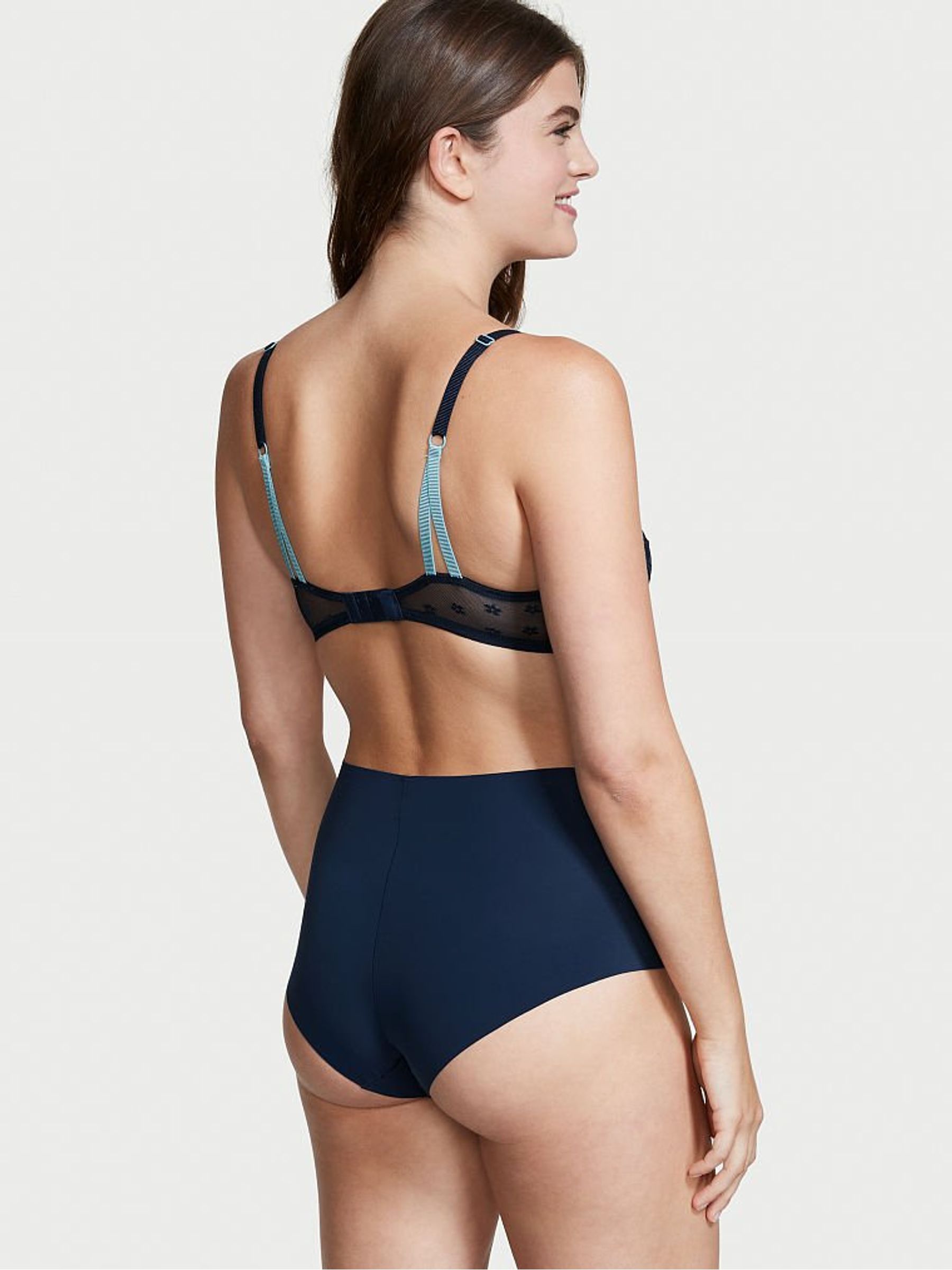 Noir Navy Blue Smooth No Show Brief Panty - Image 2 of 3