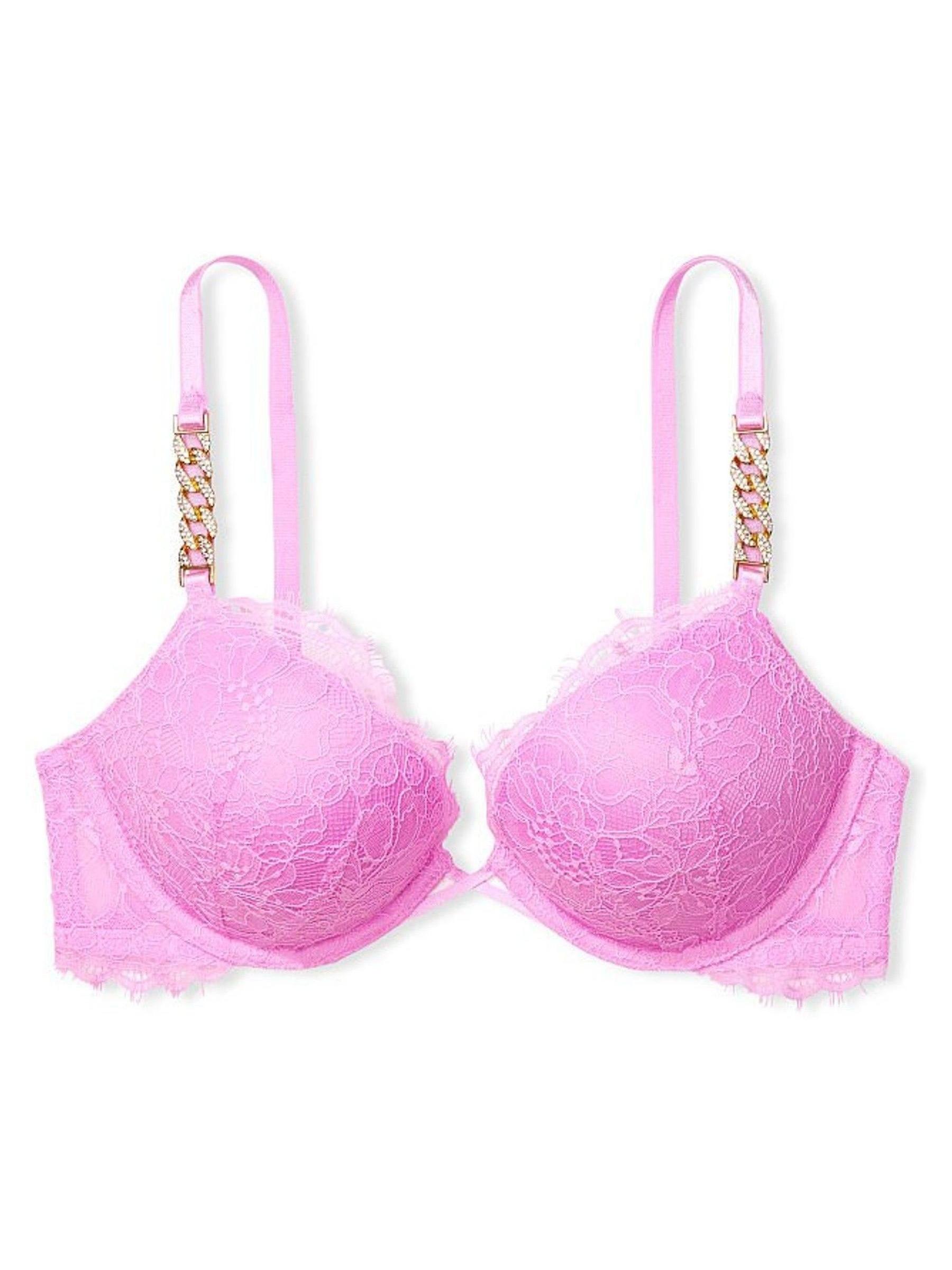 Berry Gelato Pink Add 2 Cups Lace Push Up Bra - Image 3 of 4