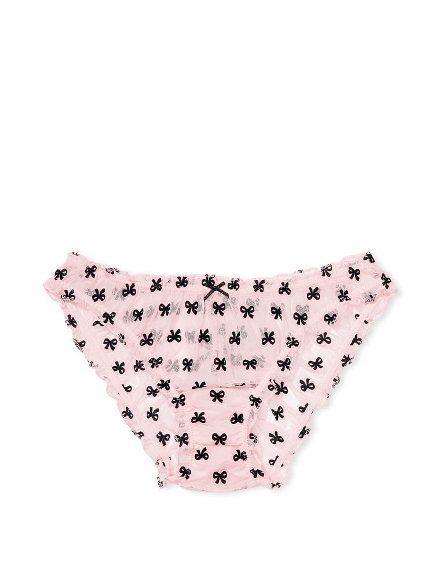 Angel Pink Ruffle Mesh Cheekini Panty - Image 3 of 3