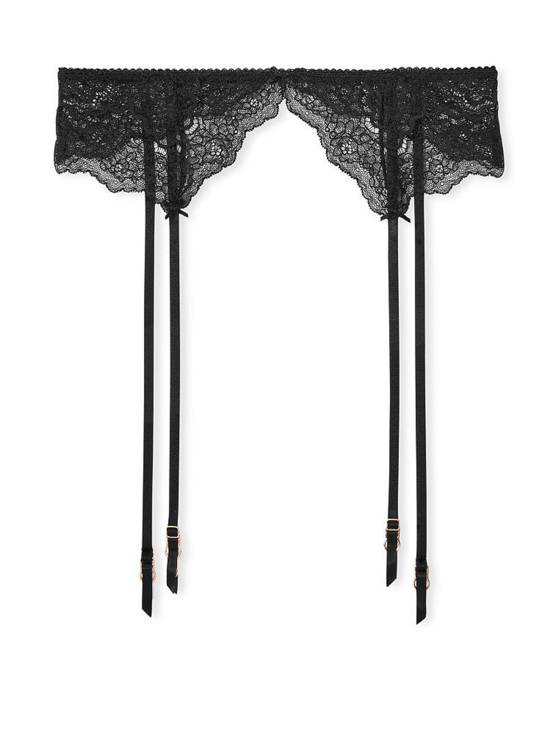 Black Lace Suspenders - Image 1 of 1