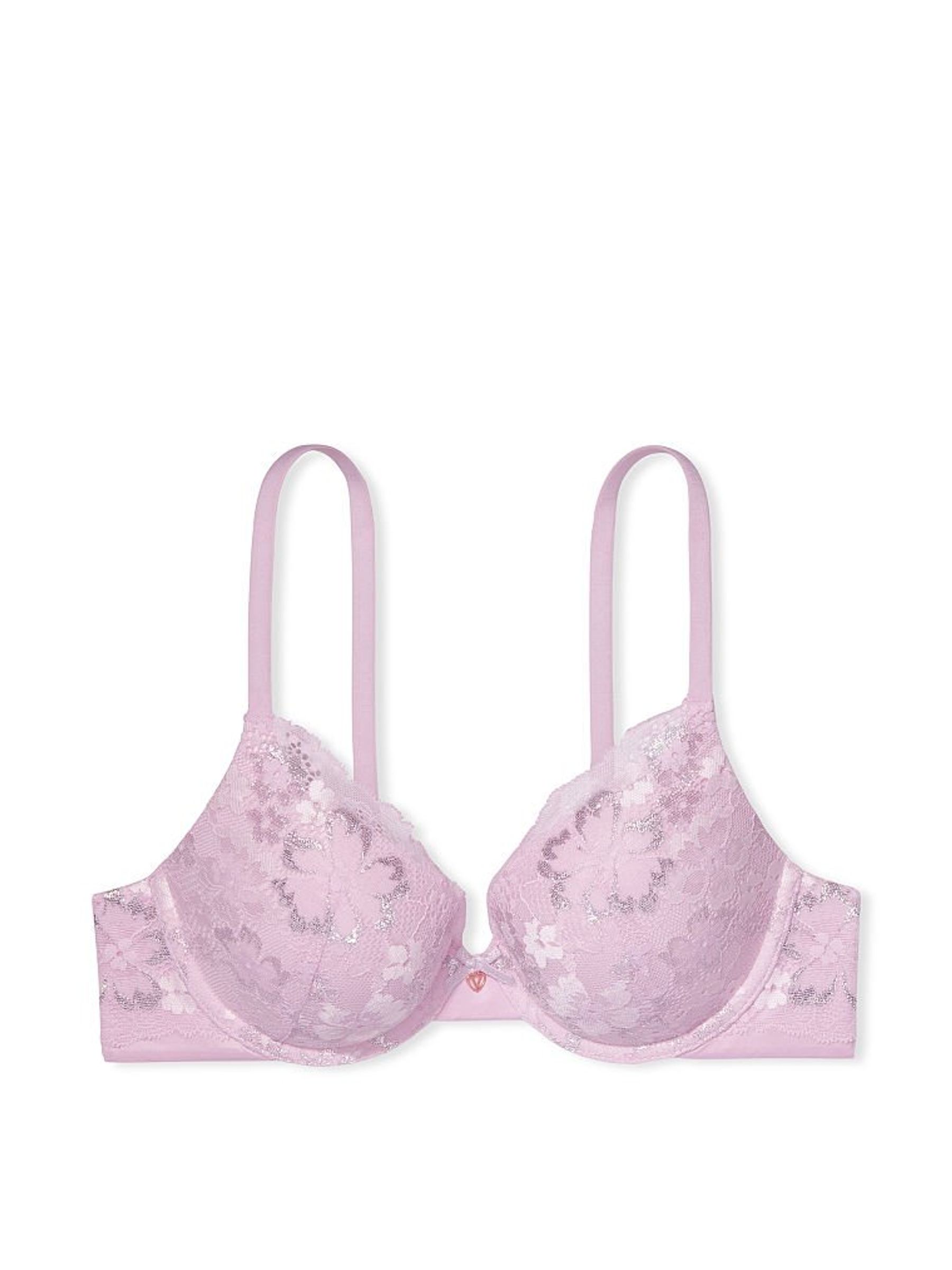 Lusty Lilac Purple Lace Full Cup Push Up Bra - Image 3 of 3