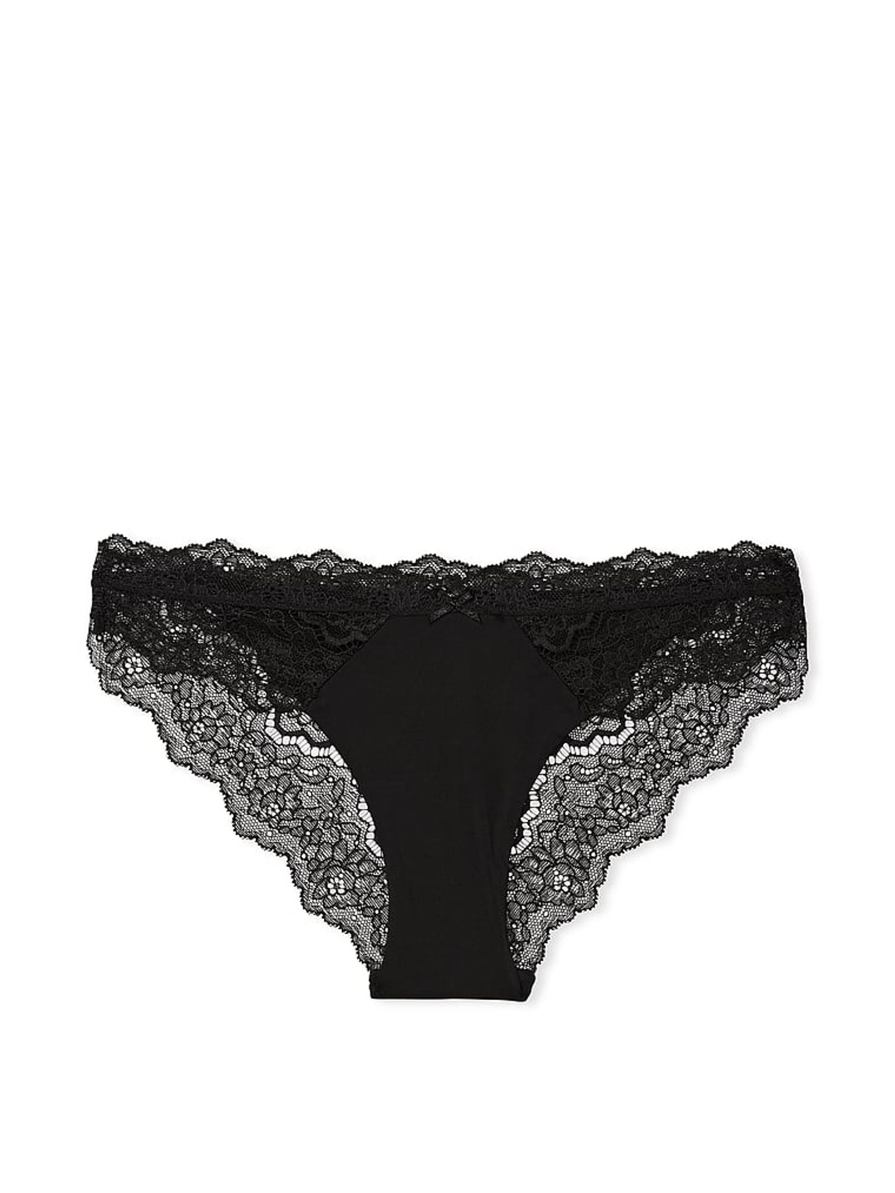Black Floral LaceTrim Cheekini Panty - Image 3 of 3