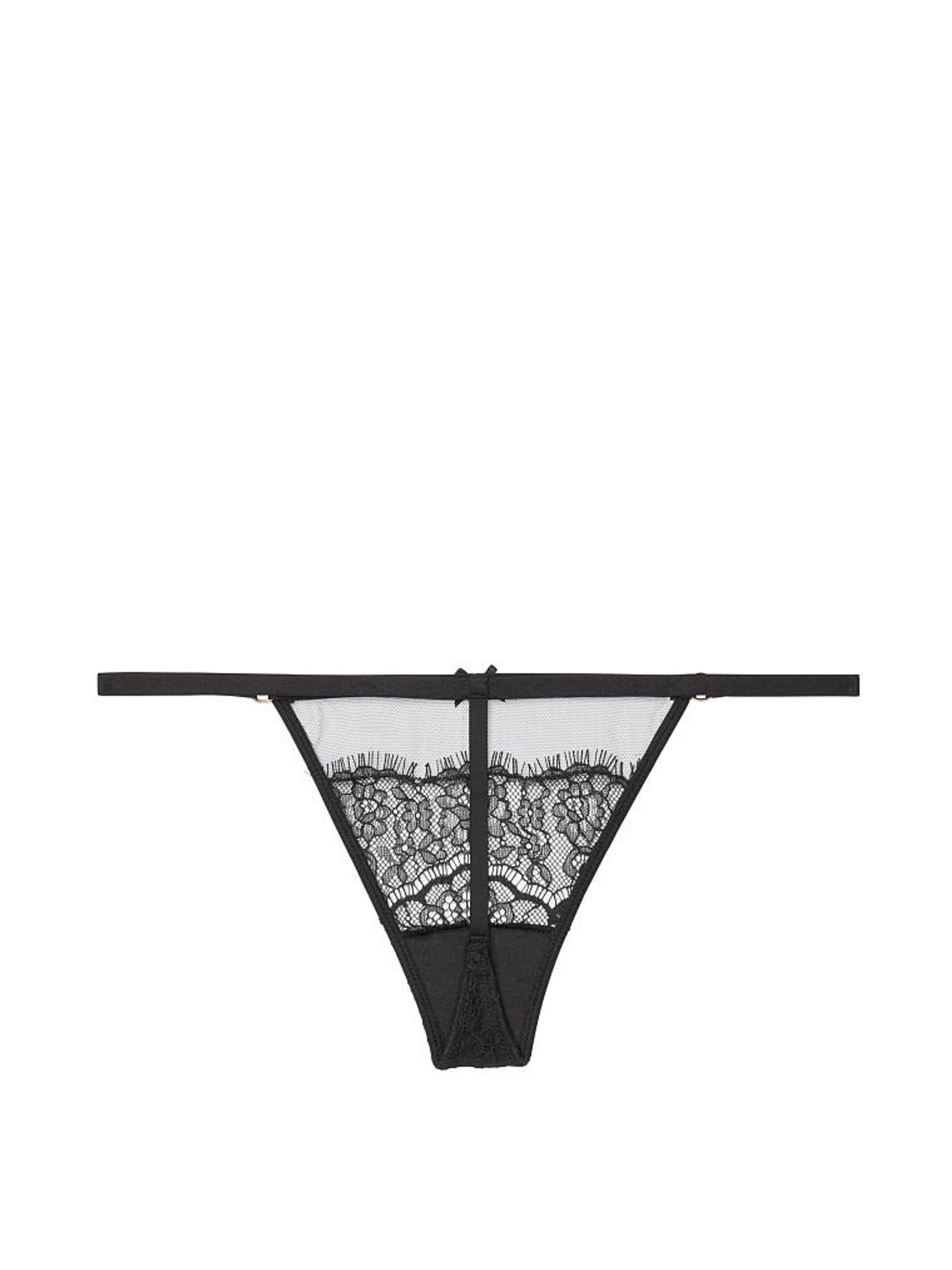 Black Lace G String Knickers - Image 3 of 3