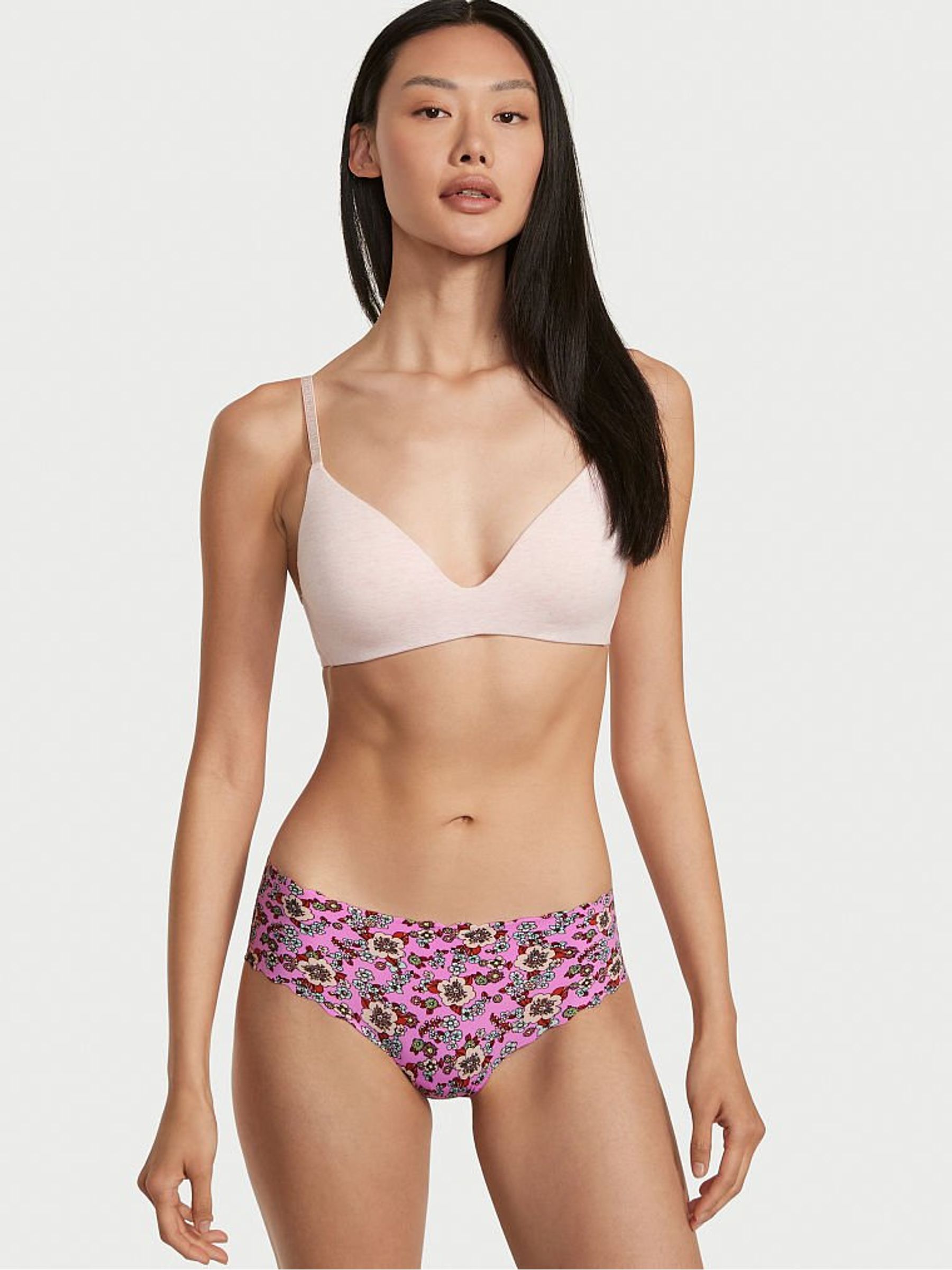 Berry Retro Floral NoShow Cheeky Knickers - Image 1 of 3