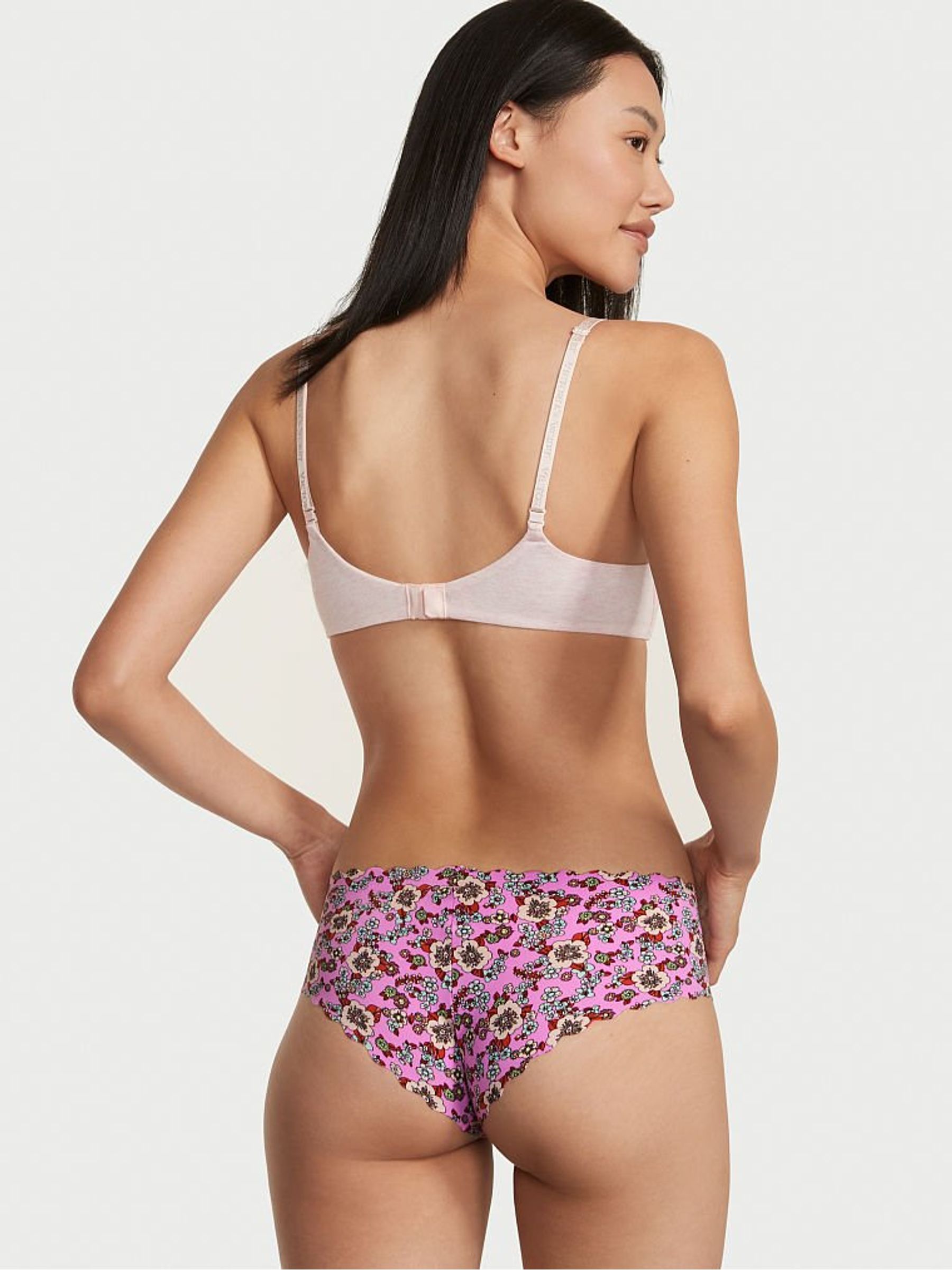 Berry Retro Floral NoShow Cheeky Knickers - Image 2 of 3
