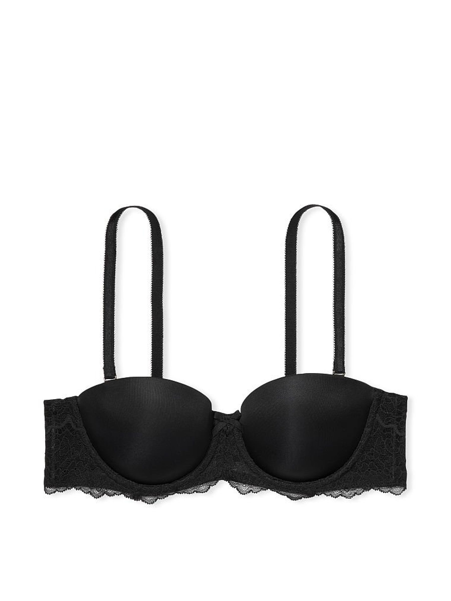 Black Smooth Lace Wing Lightly Lined Multiway Strapless Bra - Image 3 of 3