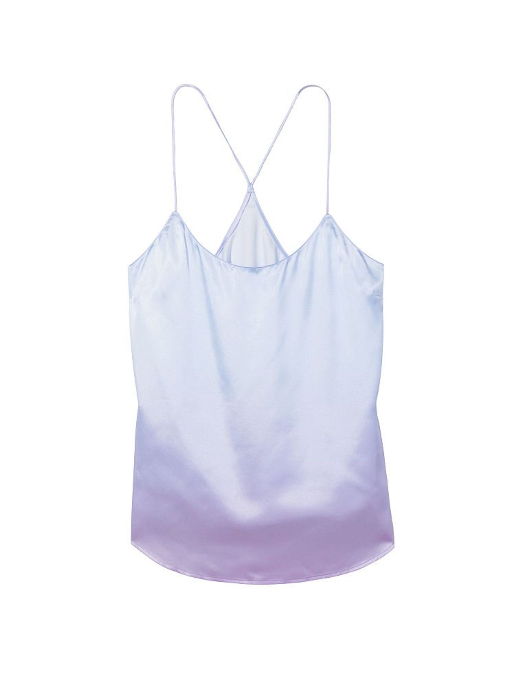 Unicorn Purple and Pink Ombre Satin Racerback Cami Pyjama Top - Image 4 of 4