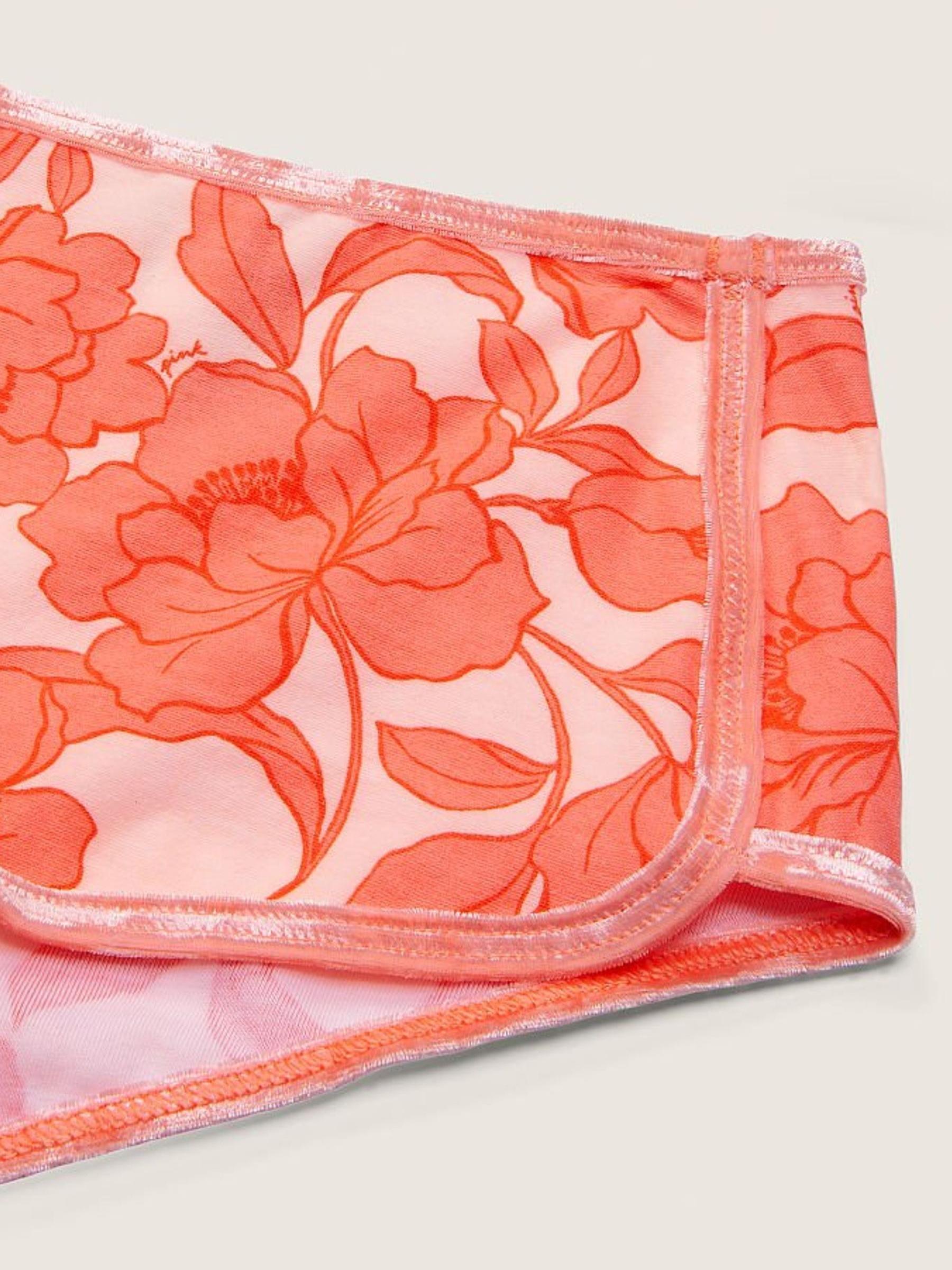 Peach Aura Drawn Floral Velvet Binding Shortie - Image 2 of 2