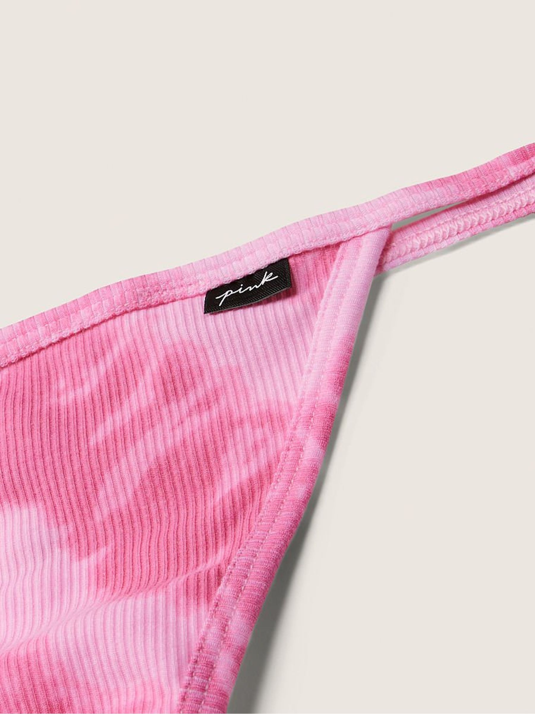 Tie Dye Cupid Pink Cotton G String Knicker - Image 2 of 2 Tie Dye Cupid Pink Cotton G String Knicker - Image 2 of 2