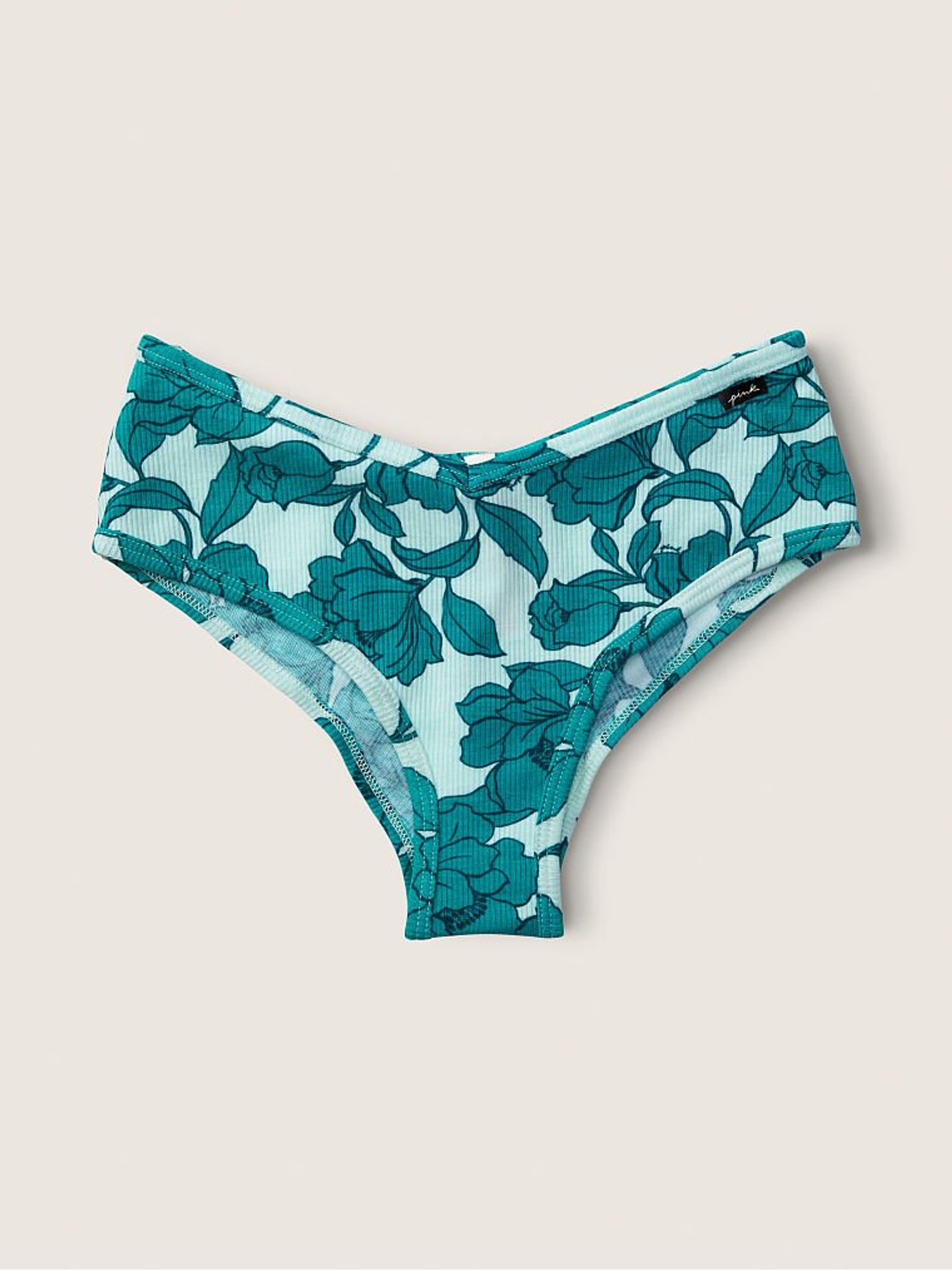Blue Glass Drawn Floral Cotton Cheekster - Image 1 of 2