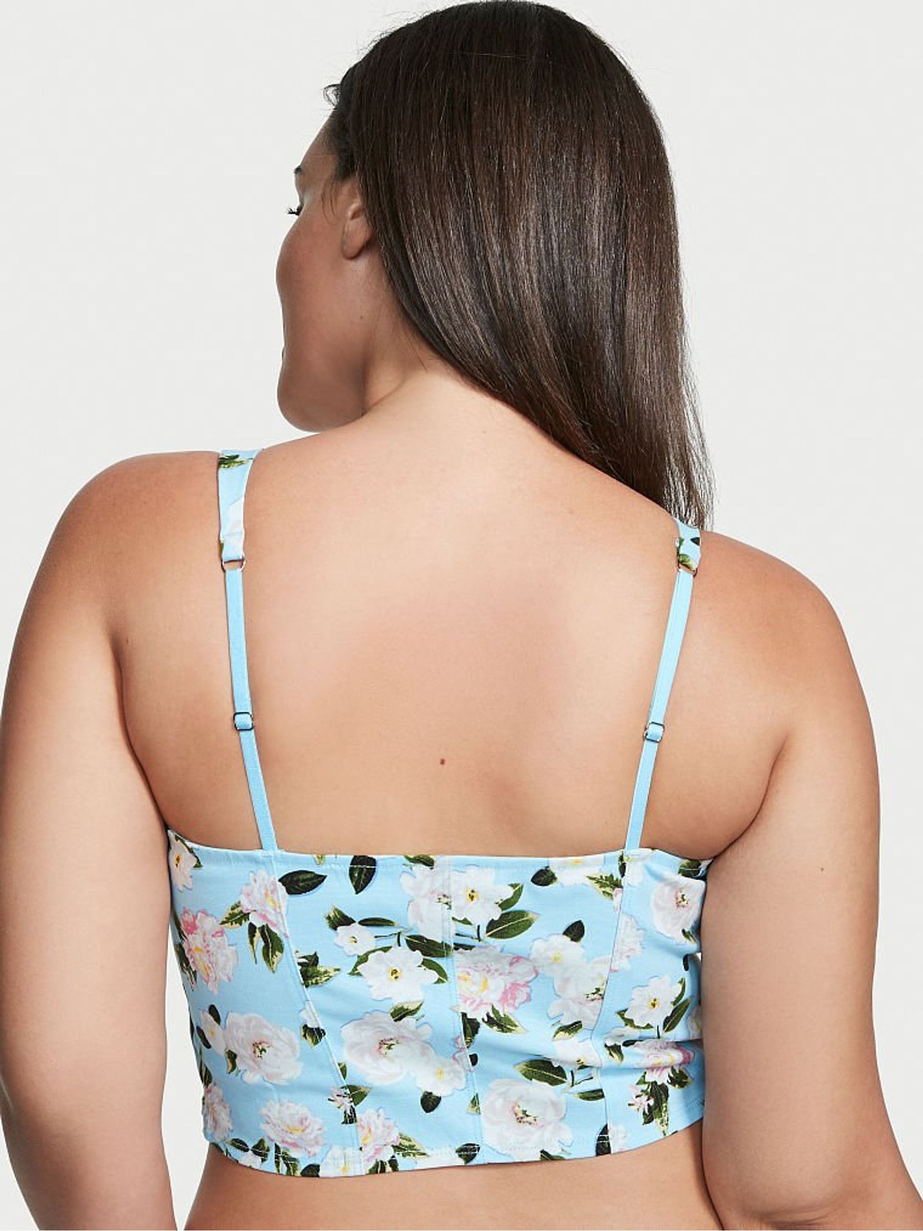Summer Breeze Blue Canvas Crop Top - Image 2 of 4