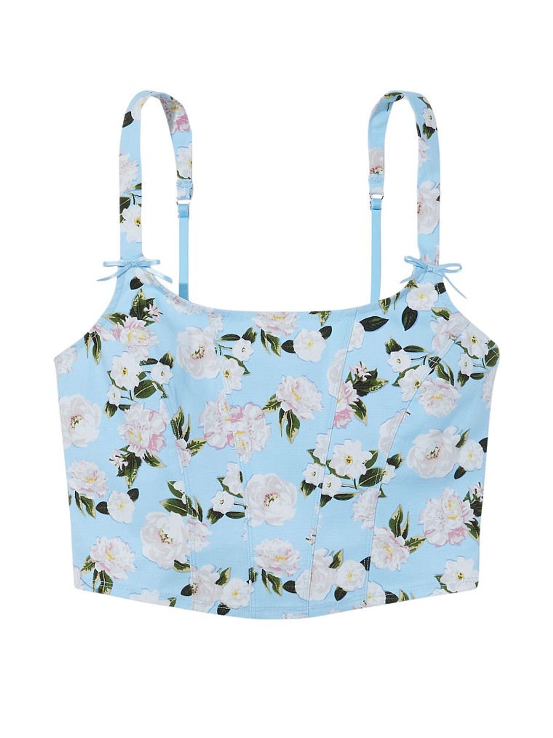 Summer Breeze Blue Canvas Crop Top - Image 4 of 4
